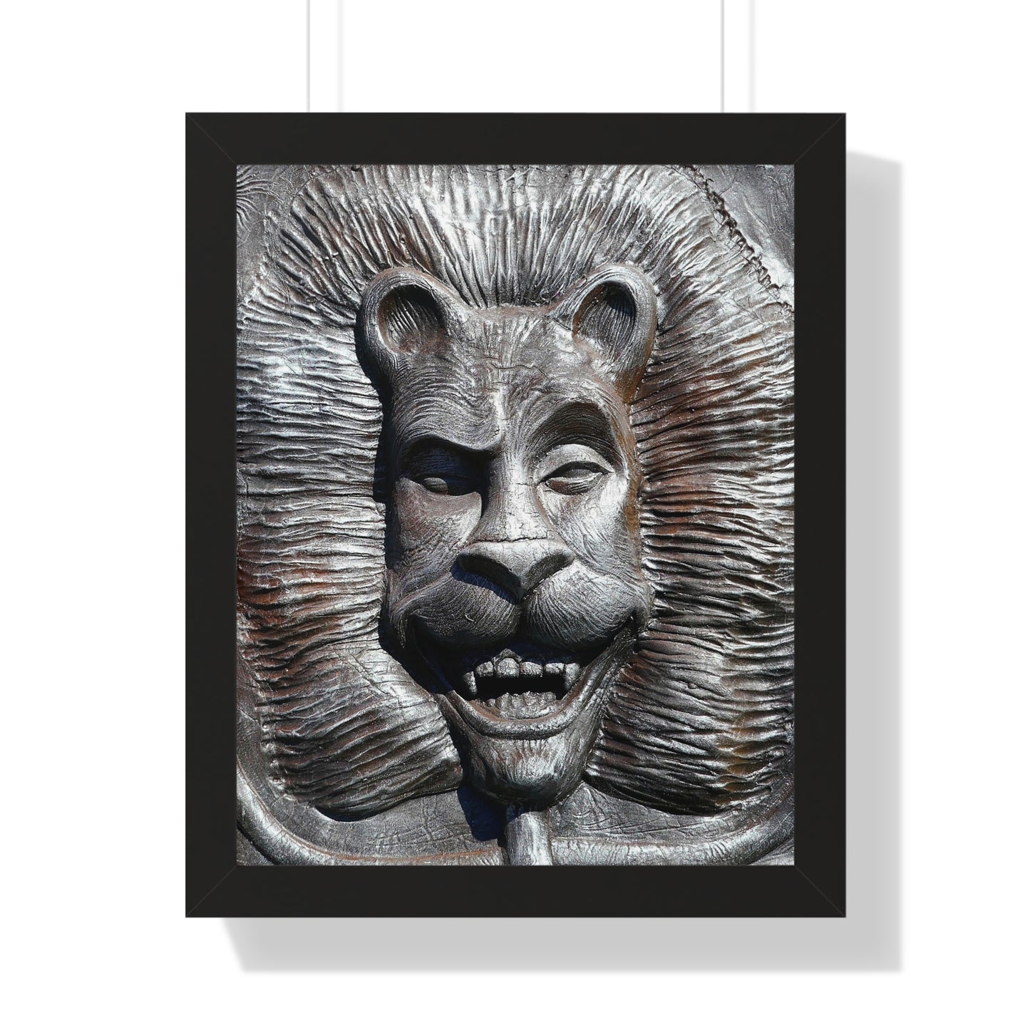 Lion's Friends Forever - Framed Vertical Poster