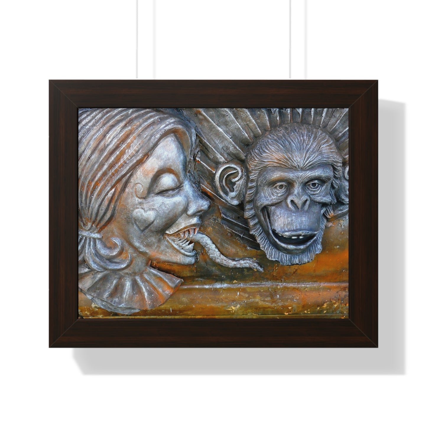 Snakily Speaking - Framed Horizontal Poster