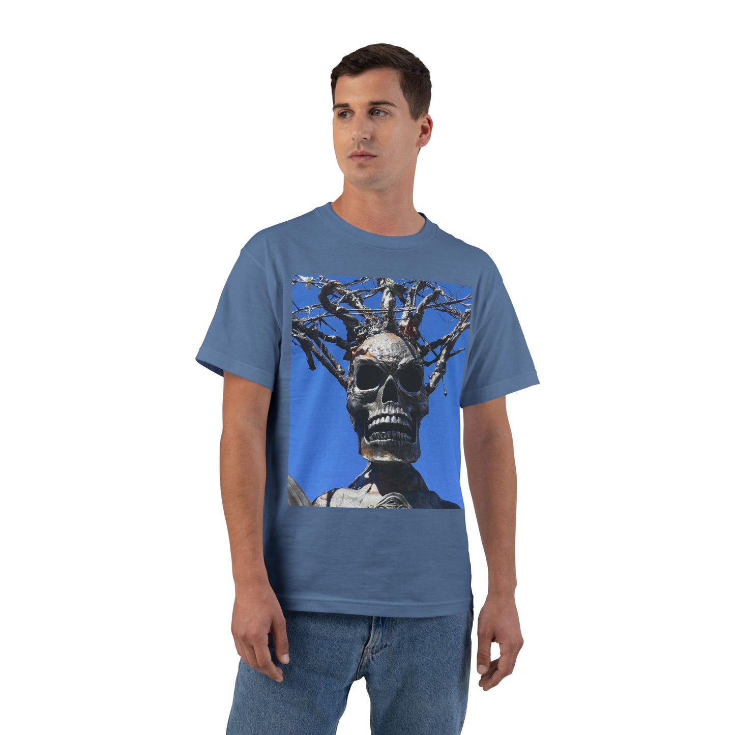 Skull Warrior Stare - Beefy-T  Short-Sleeve T-Shirt