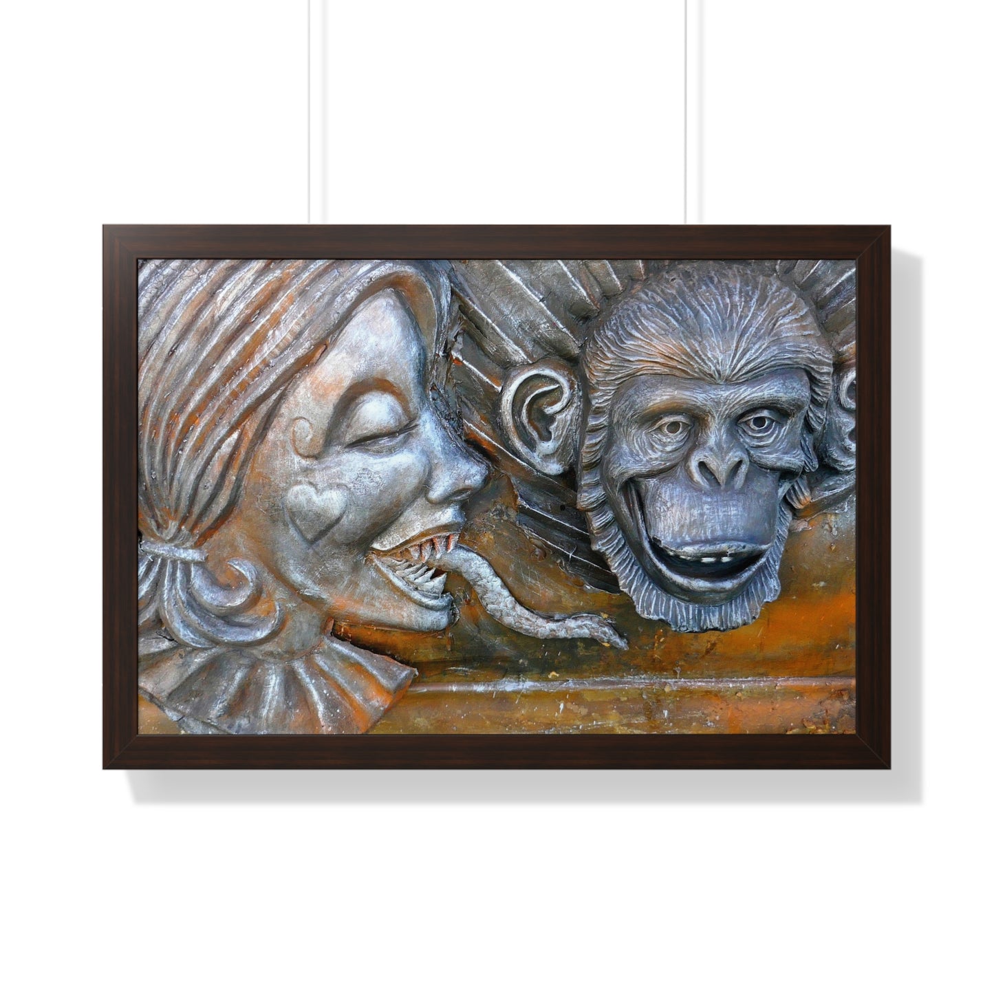 Snakily Speaking - Framed Horizontal Poster
