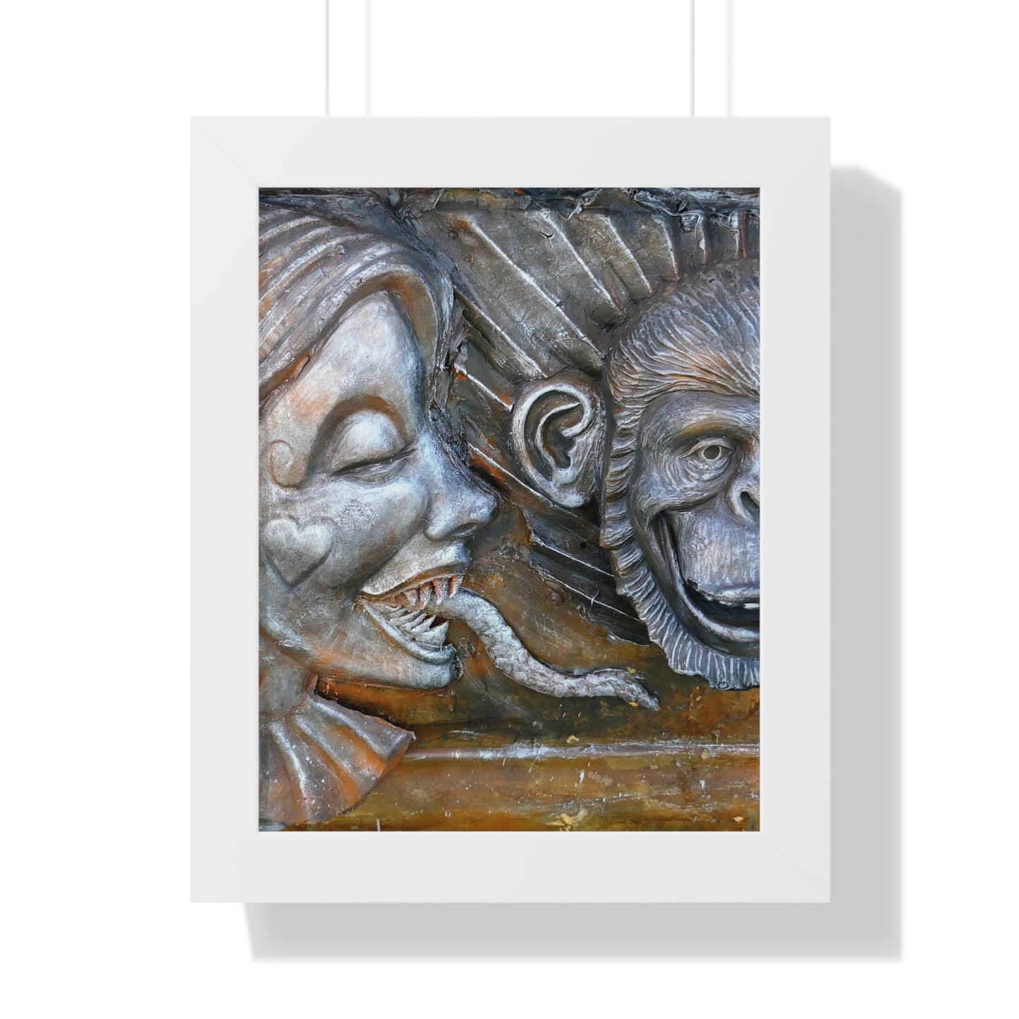 Snakily Speaking - Framed Vertical Poster