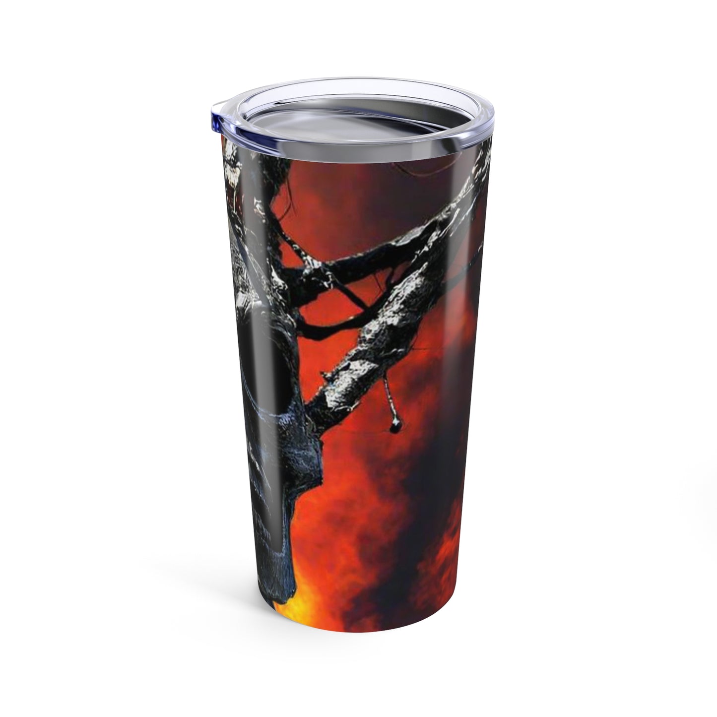 Skull Warrior Inferno Stare - Stainless Steel Tumbler 20oz