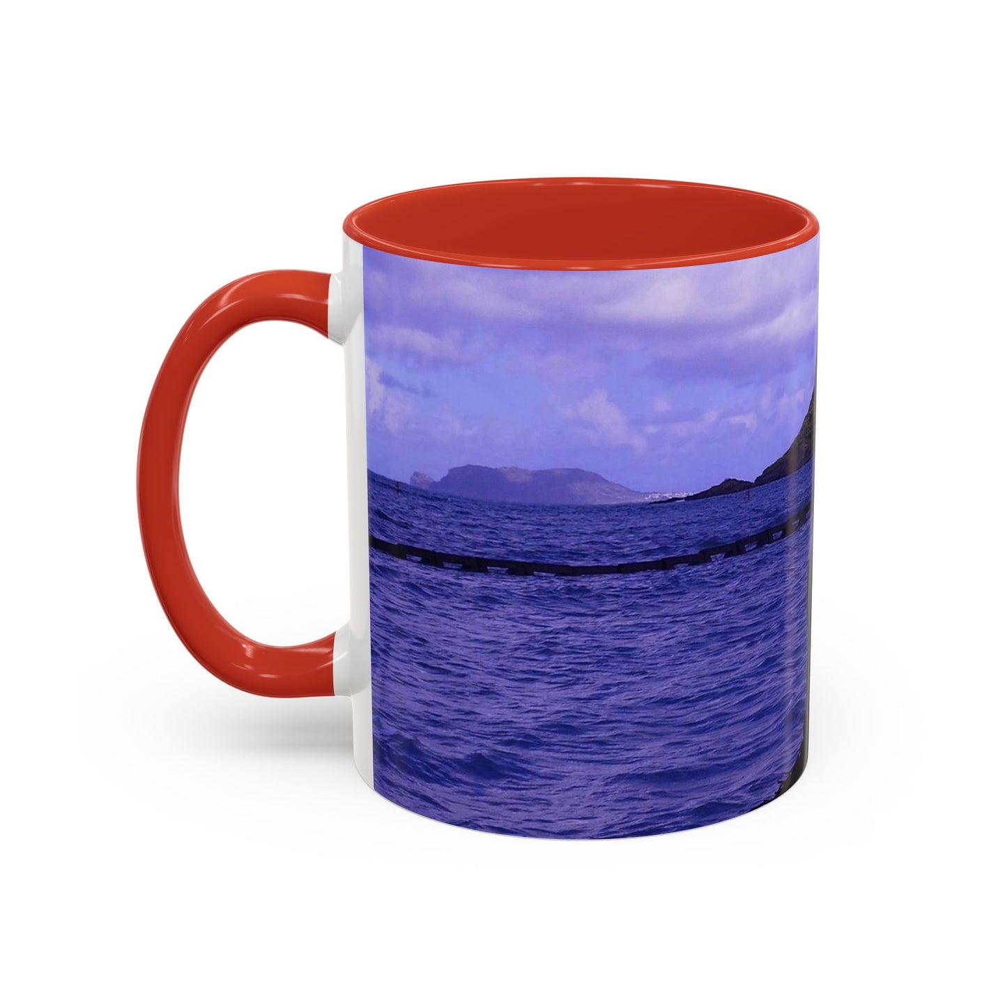 Wade To Chinaman's Hat - Accent Coffee Mug (11, 15oz)