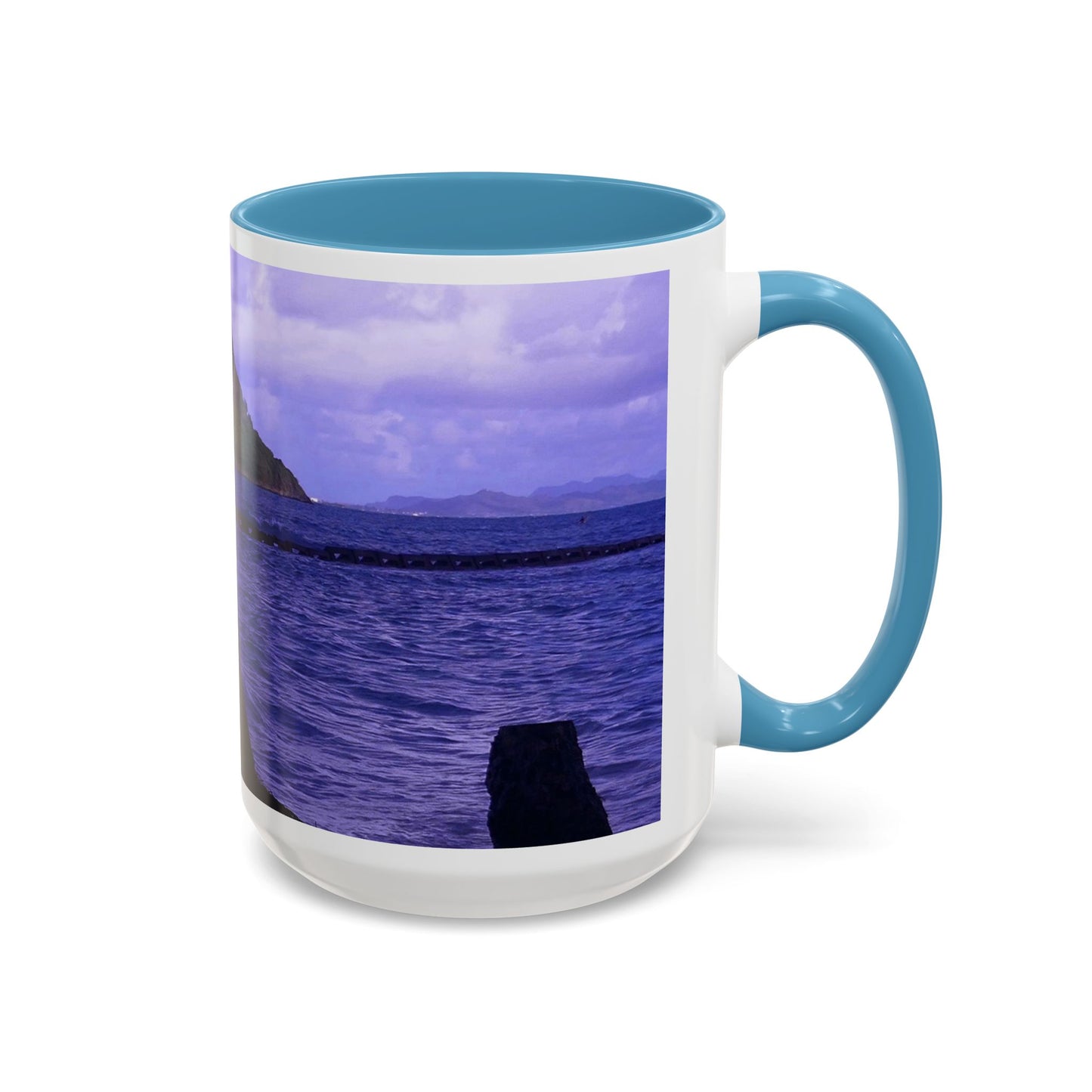 Wade To Chinaman's Hat - Accent Coffee Mug (11, 15oz)