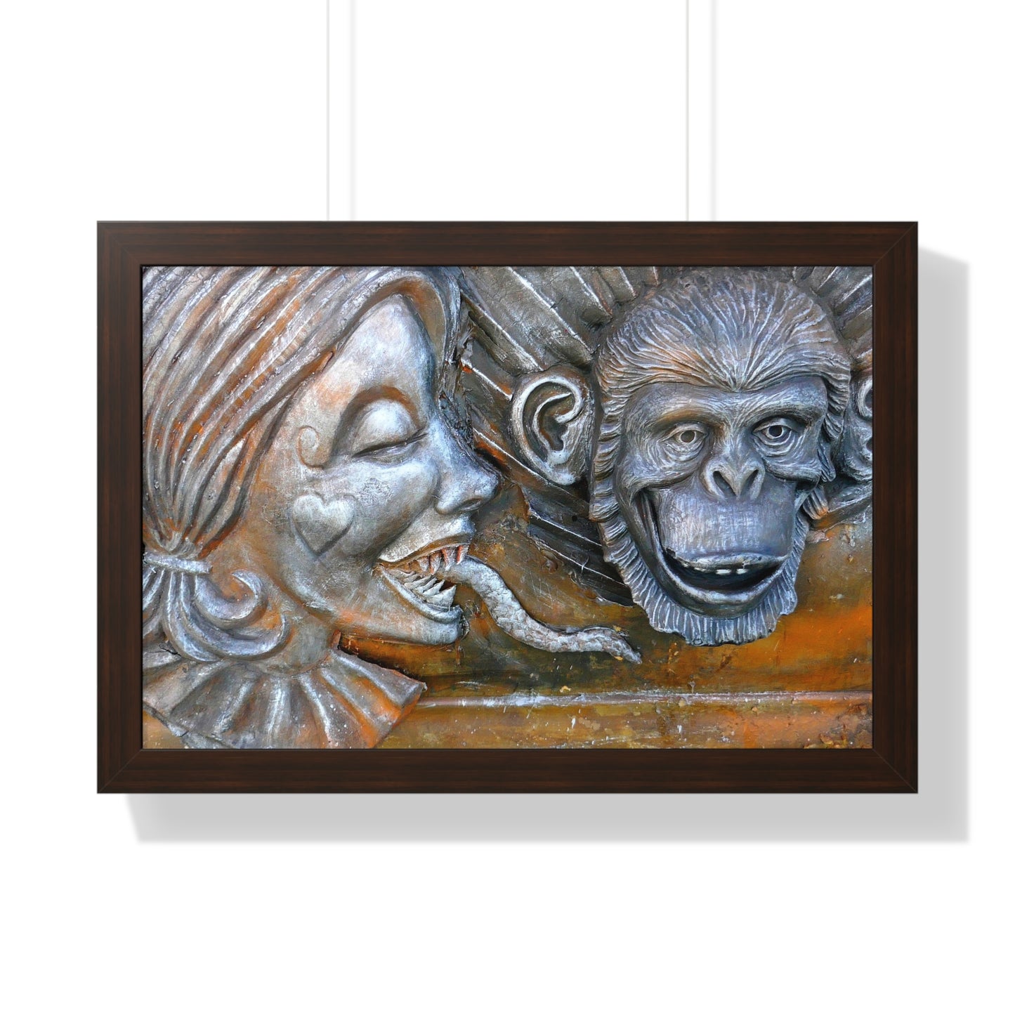 Snakily Speaking - Framed Horizontal Poster