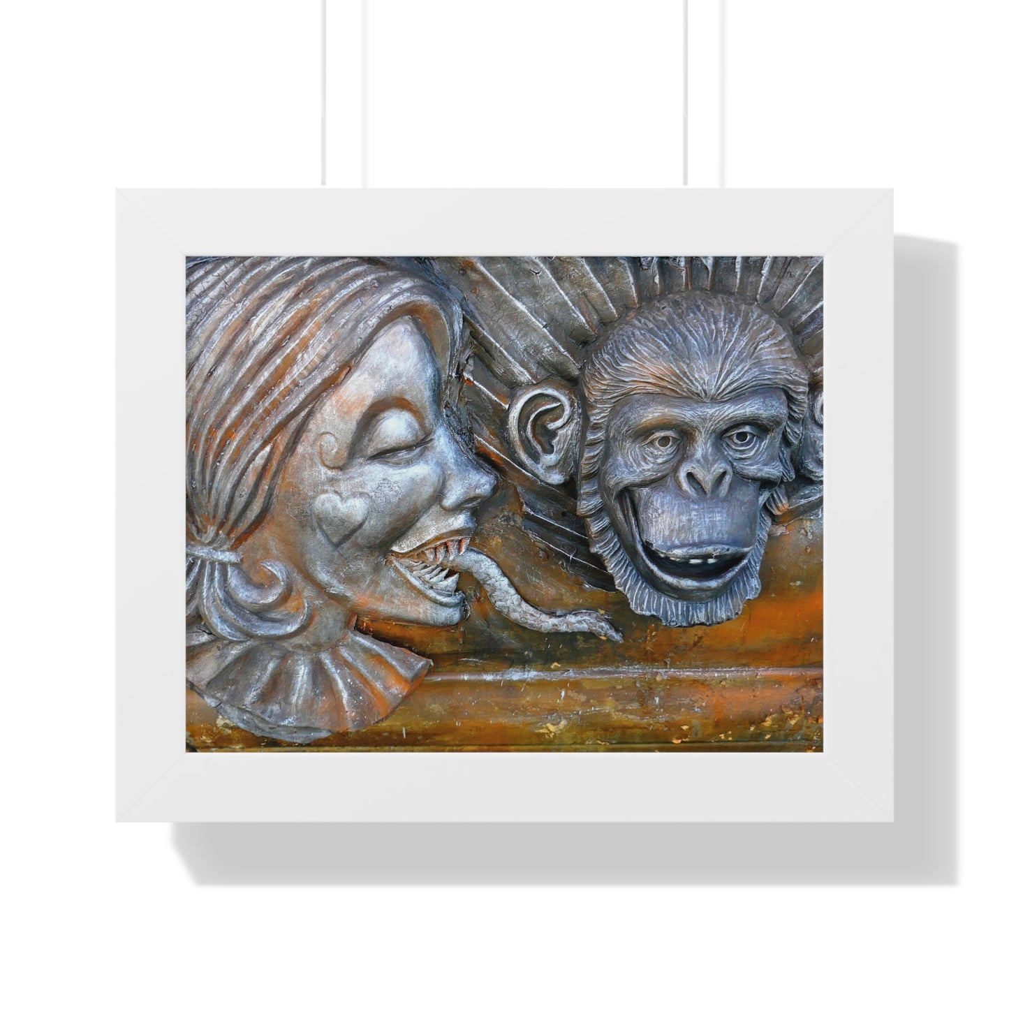 Snakily Speaking - Framed Horizontal Poster