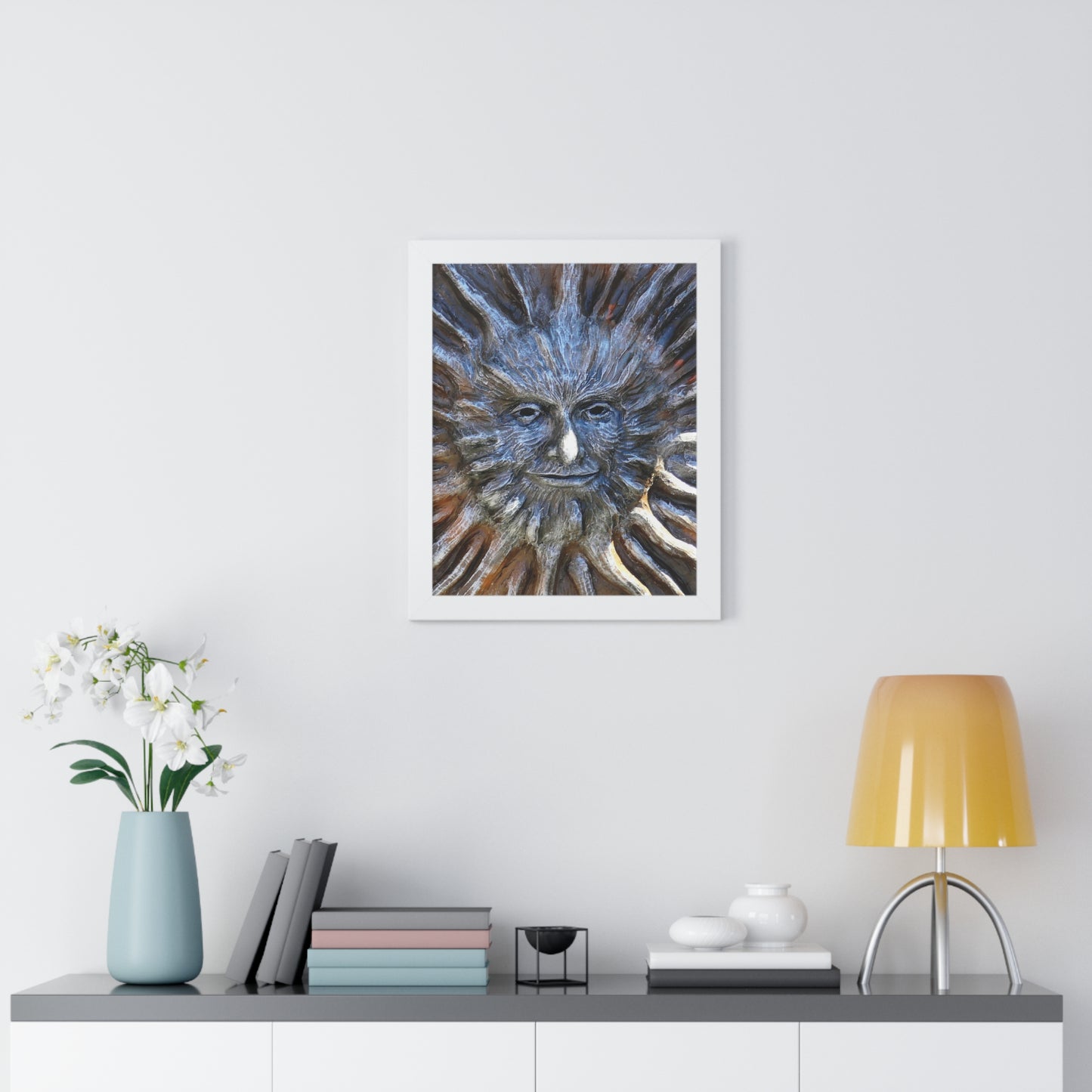 Sun God - Framed Vertical Poster