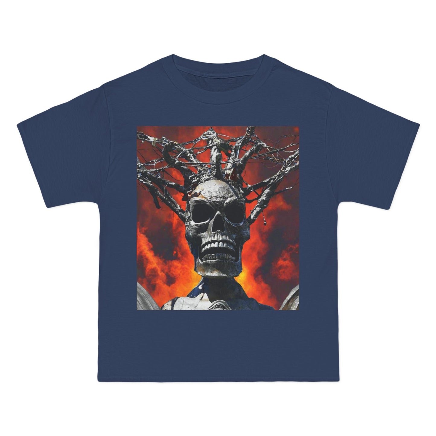 Skull Warrior Inferno Stare - Beefy-T®  Short-Sleeve T-Shirt