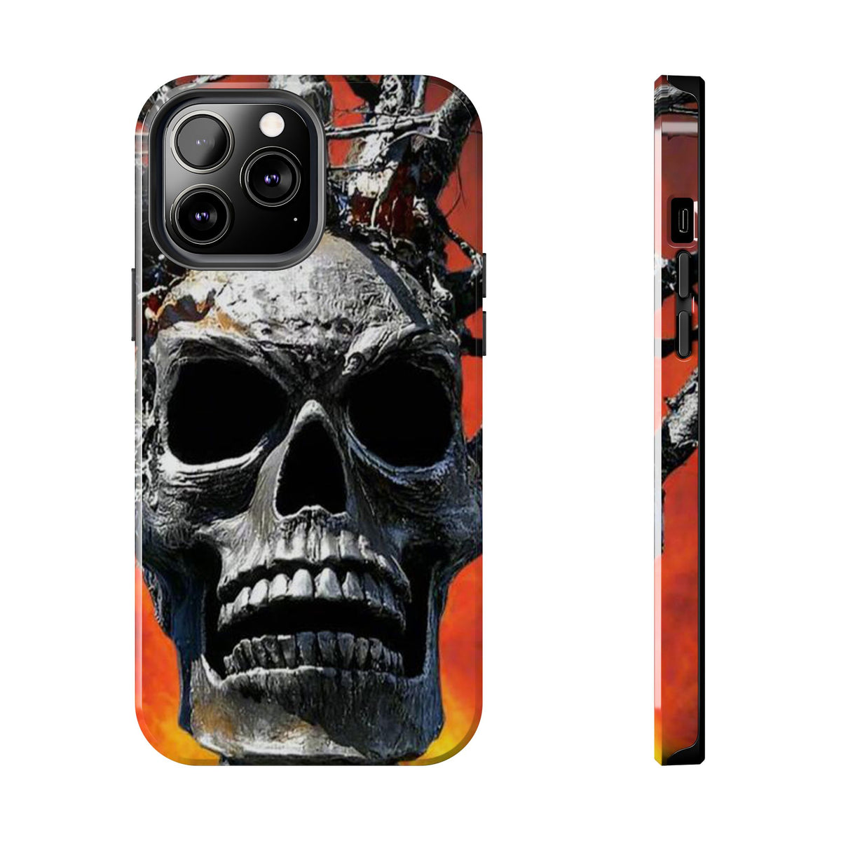 Skull Warrior Inferno Stare (v1) - Tough Phone Cases