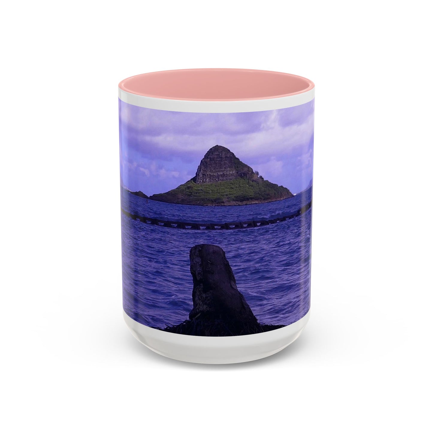 Wade To Chinaman's Hat - Accent Coffee Mug (11, 15oz)