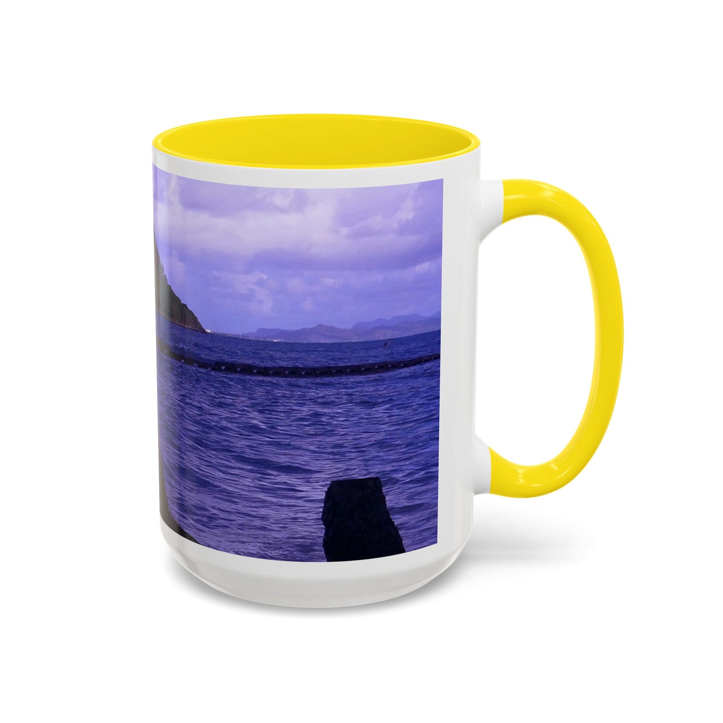 Wade To Chinaman's Hat - Accent Coffee Mug (11, 15oz)