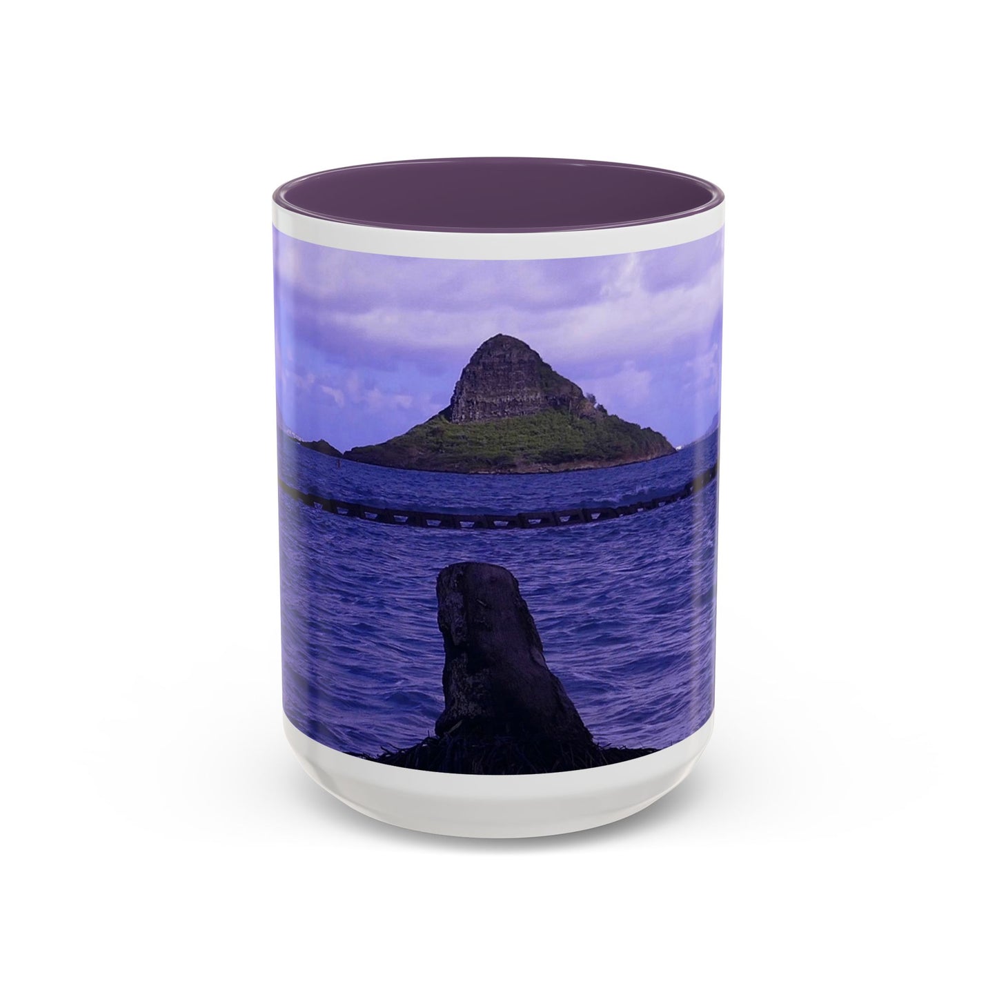 Wade To Chinaman's Hat - Accent Coffee Mug (11, 15oz)