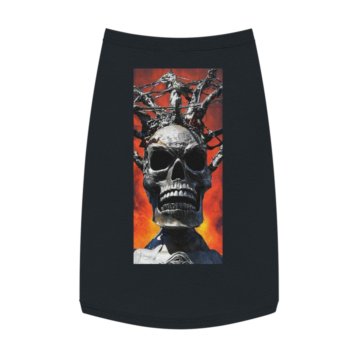 Skull Warrior Inferno Stare - Pet Tank Top