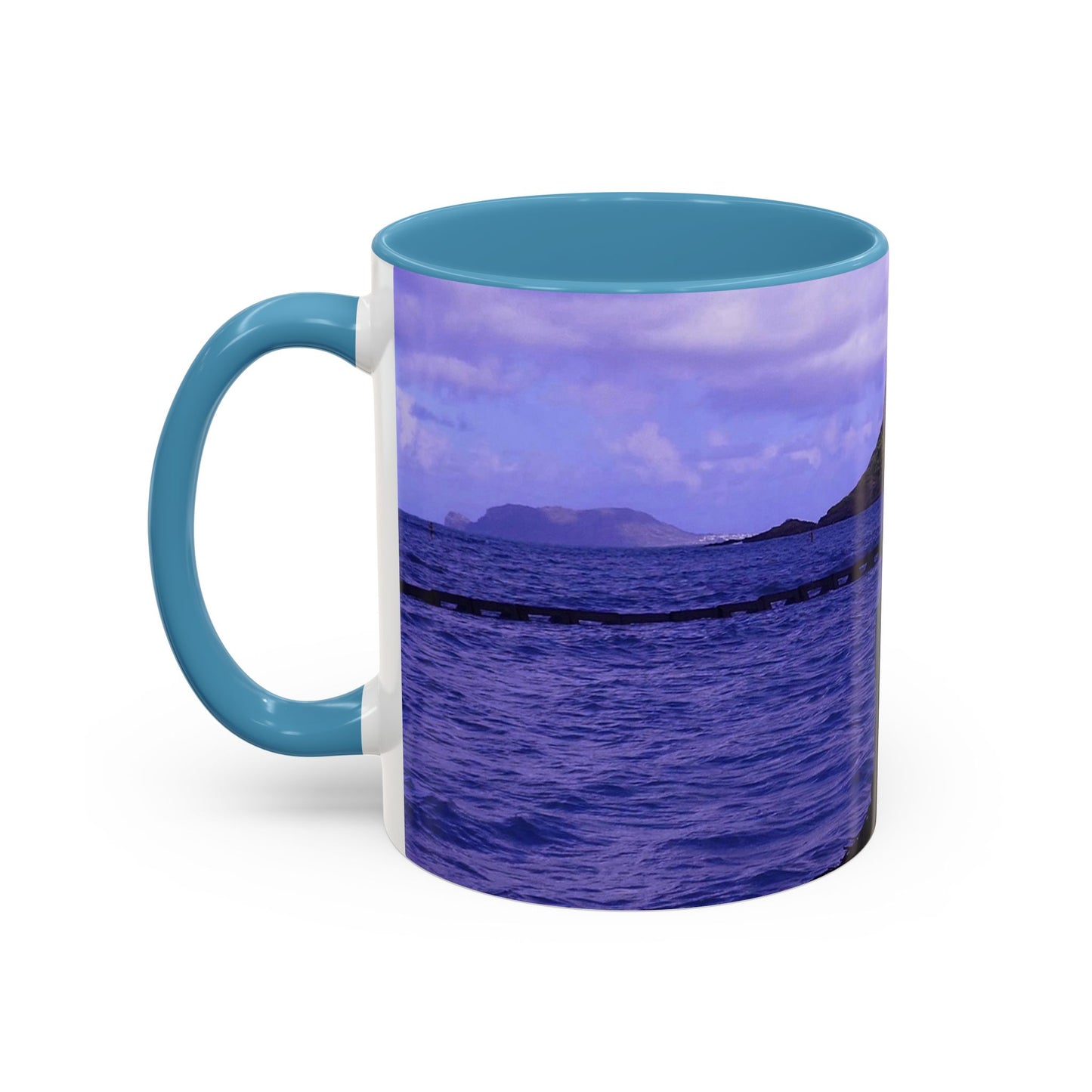 Wade To Chinaman's Hat - Accent Coffee Mug (11, 15oz)
