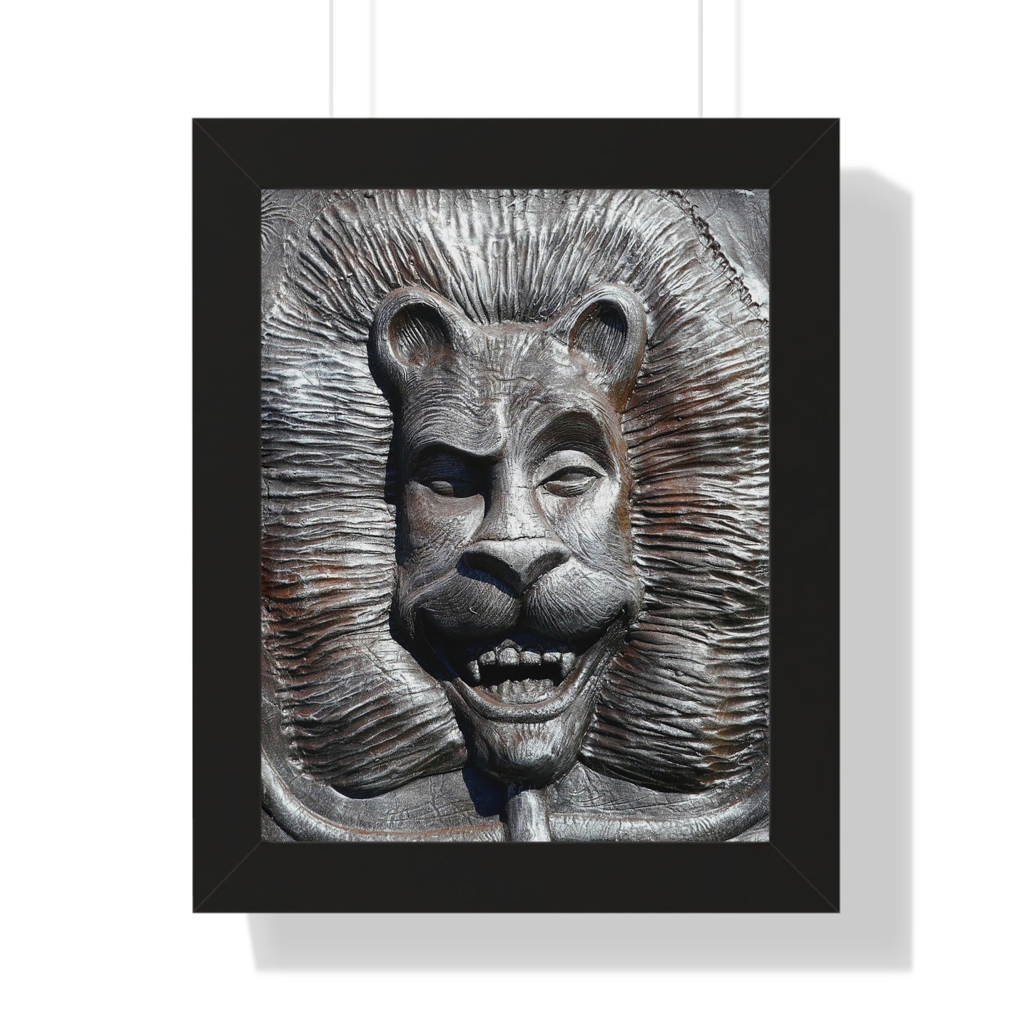 Lion's Friends Forever - Framed Vertical Poster