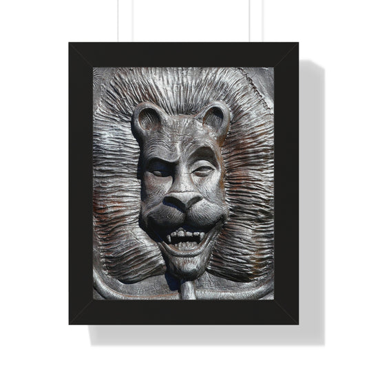 Lion's Friends Forever - Framed Vertical Poster