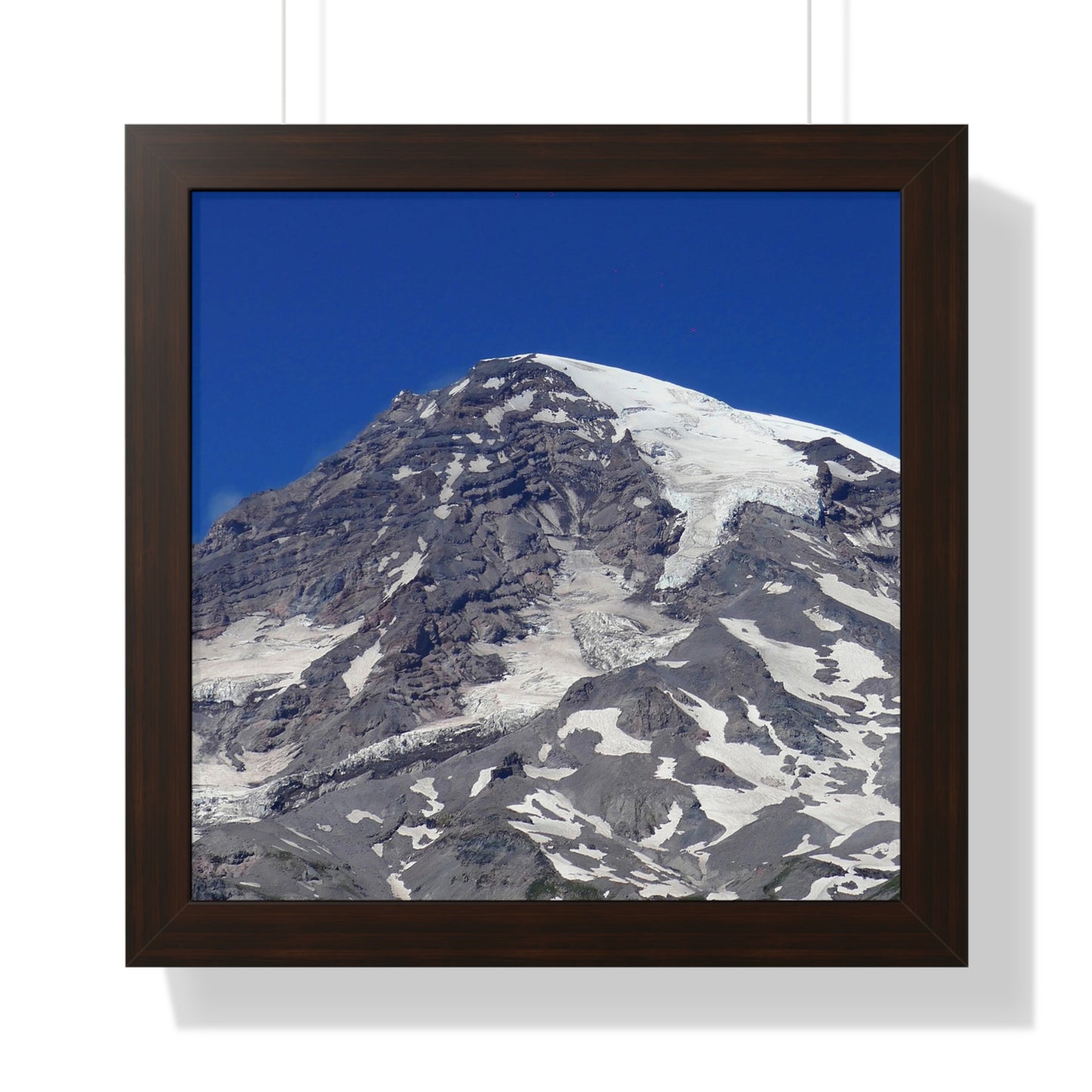 Majestic Mt. Rainier - Framed Vertical Poster