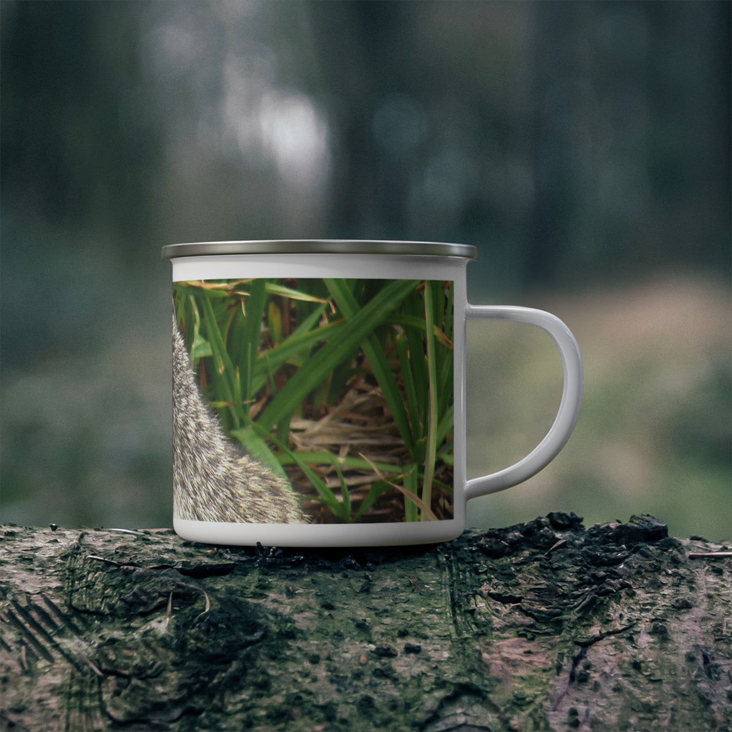 Inquisitive Stare - Enamel Camping Mug 12oz