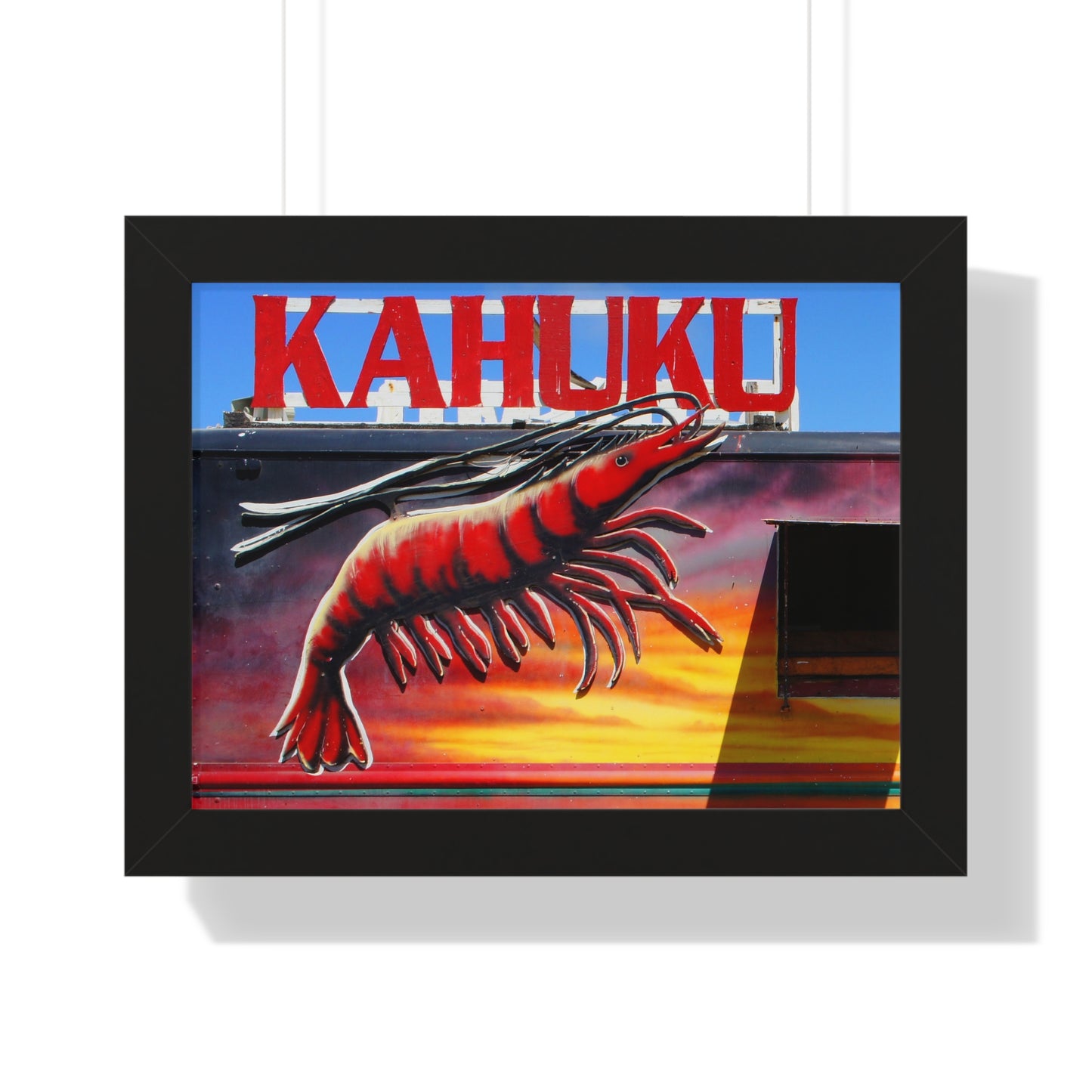 Kahuku Kai - Framed Horizontal Poster