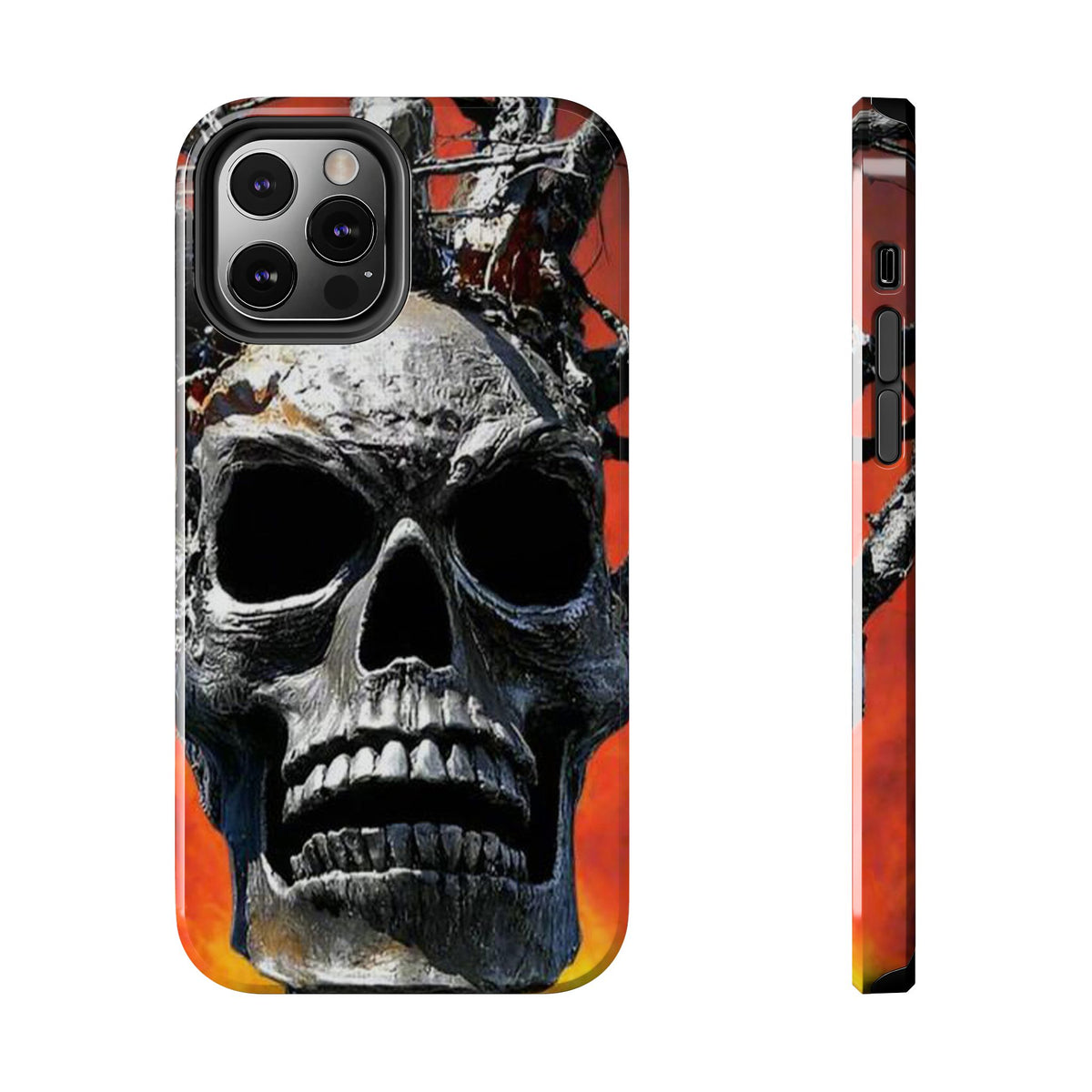 Skull Warrior Inferno Stare (v1) - Tough Phone Cases