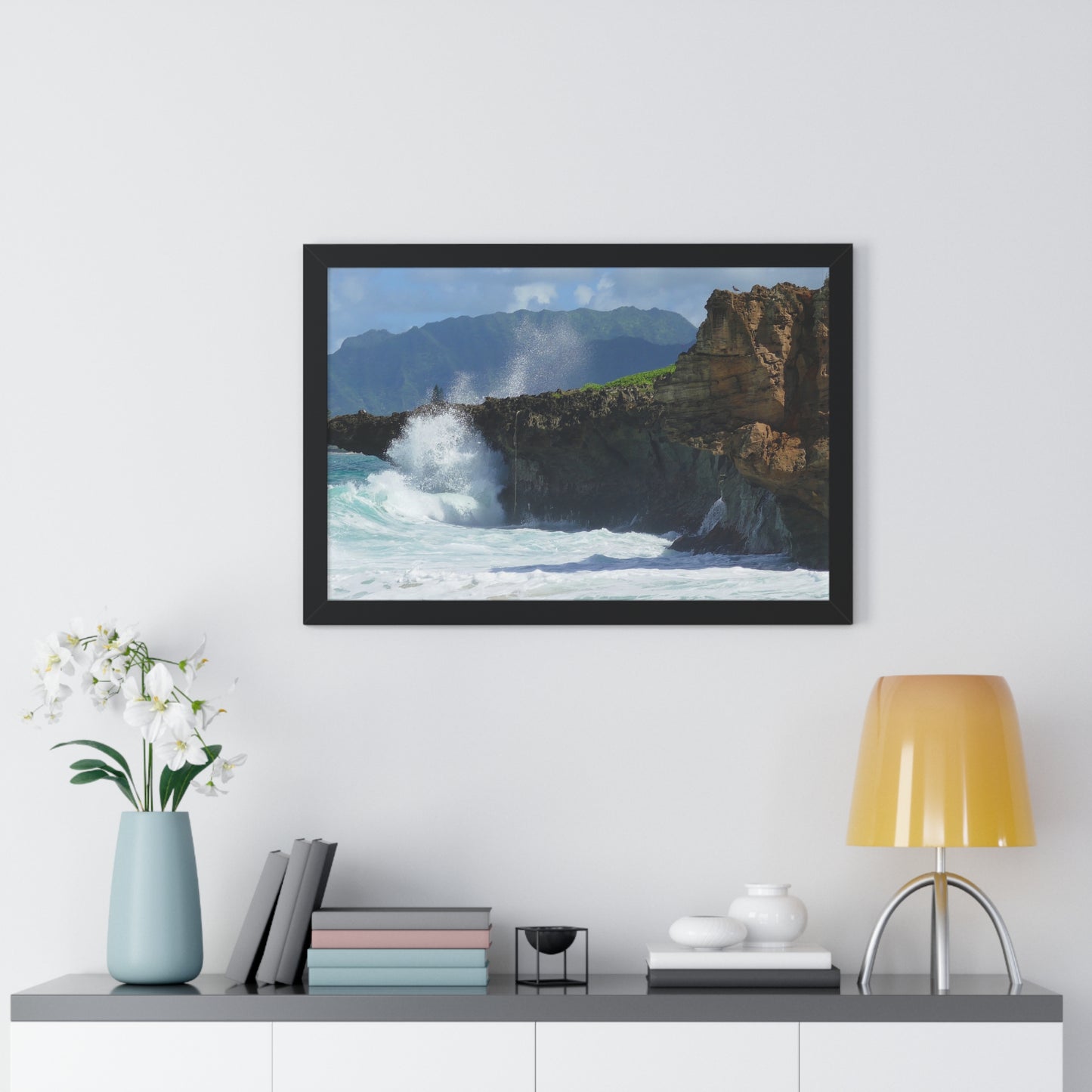 Rockin Surfer's Rope - Framed Horizontal Poster