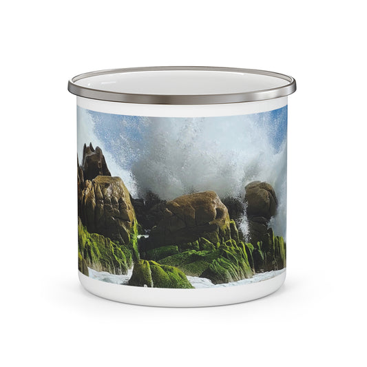 Divorce Beach - Enamel Camping Mug 12oz