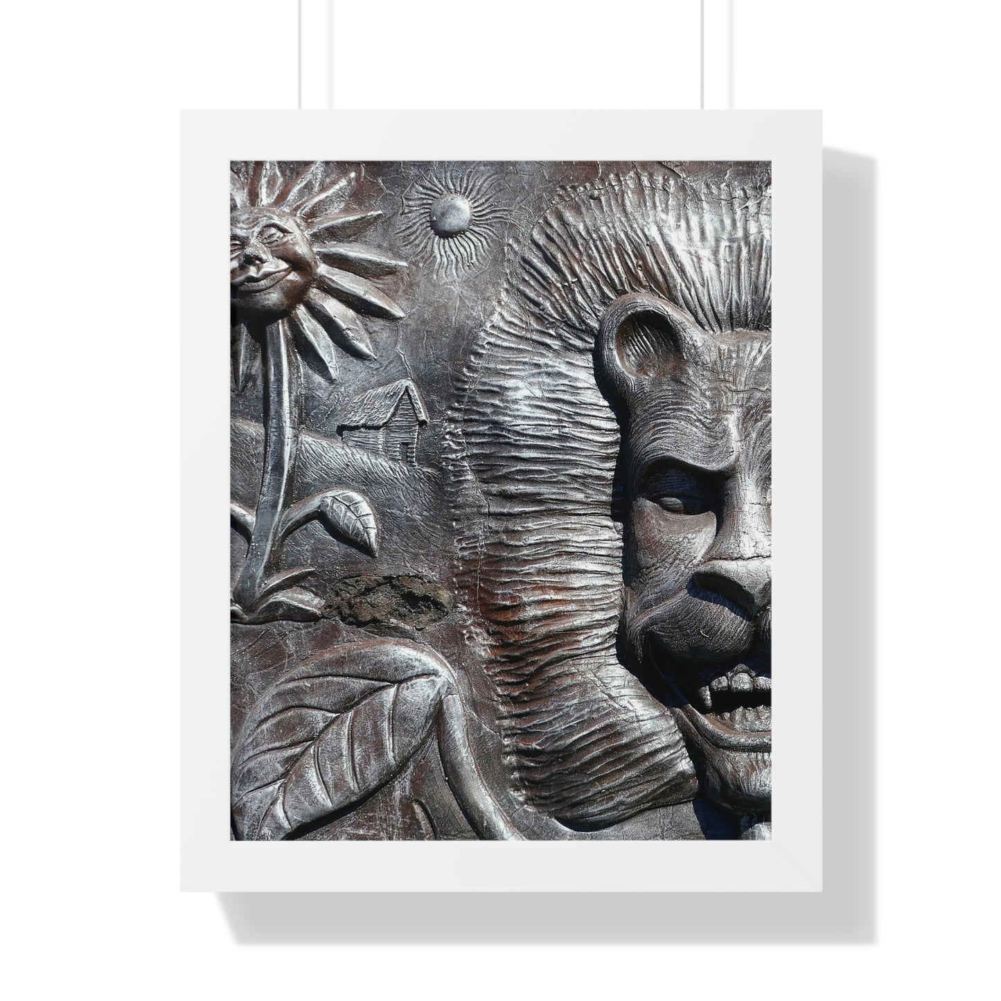 Lion's Friends Forever V2 - Framed Vertical Poster