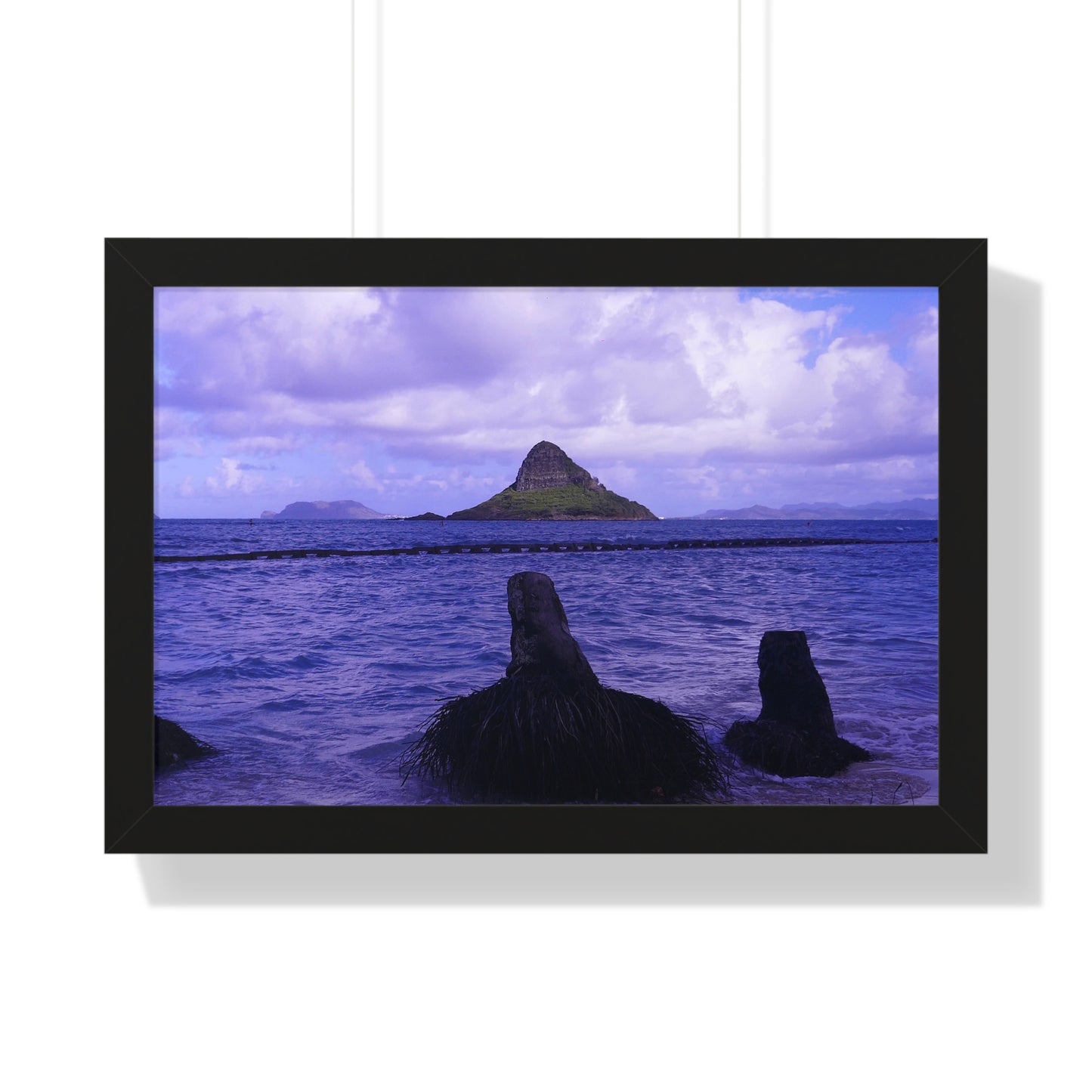 Wade To Chinaman's Hat - Framed Horizontal Poster