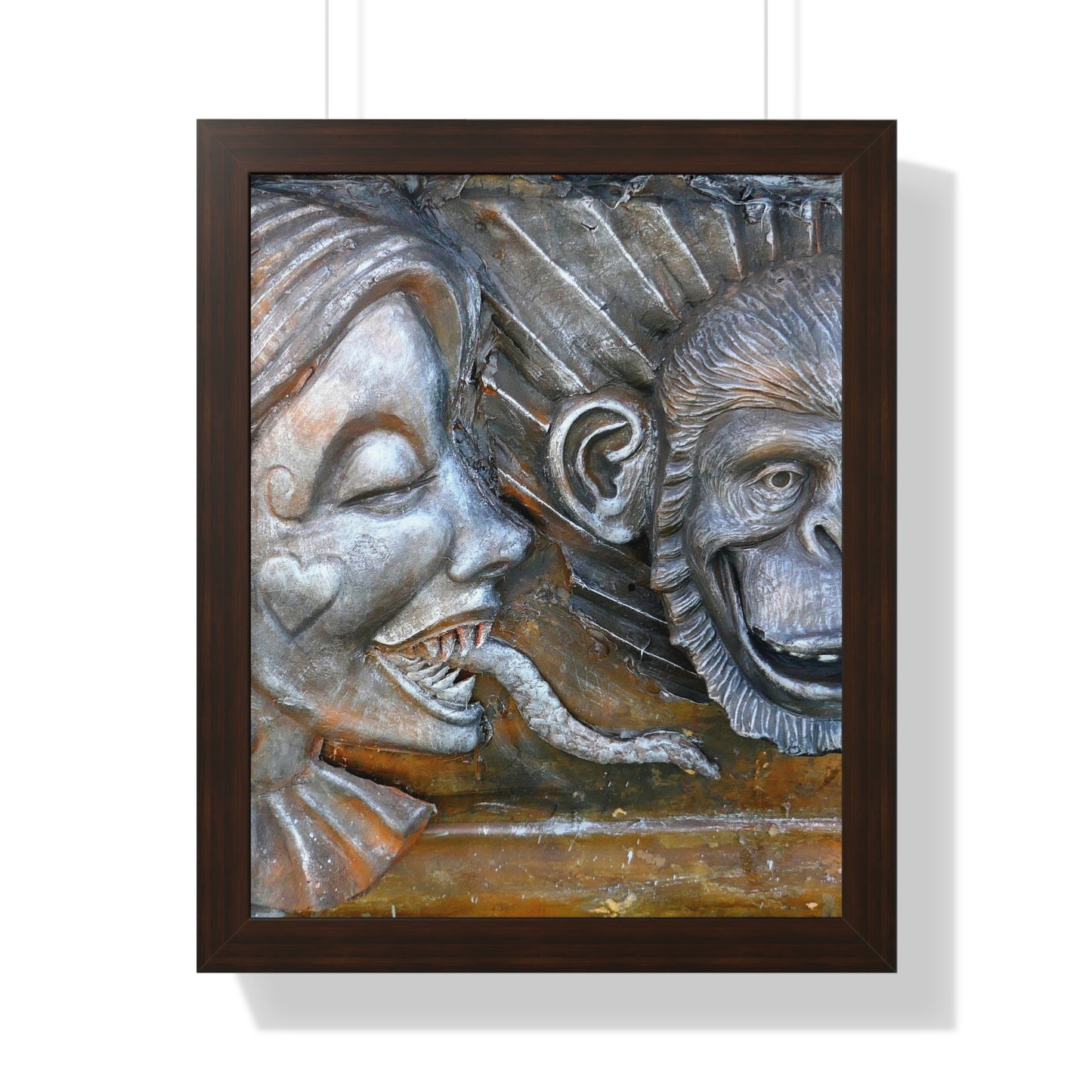 Snakily Speaking - Framed Vertical Poster