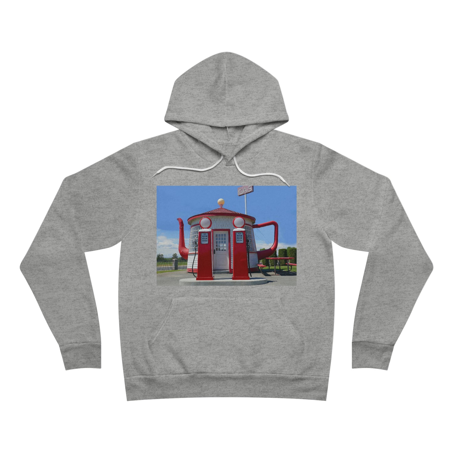 Awesome Teapot Dome Service Station - Unisex Sponge Fleece Pullover Hoodie - Fry1Productions