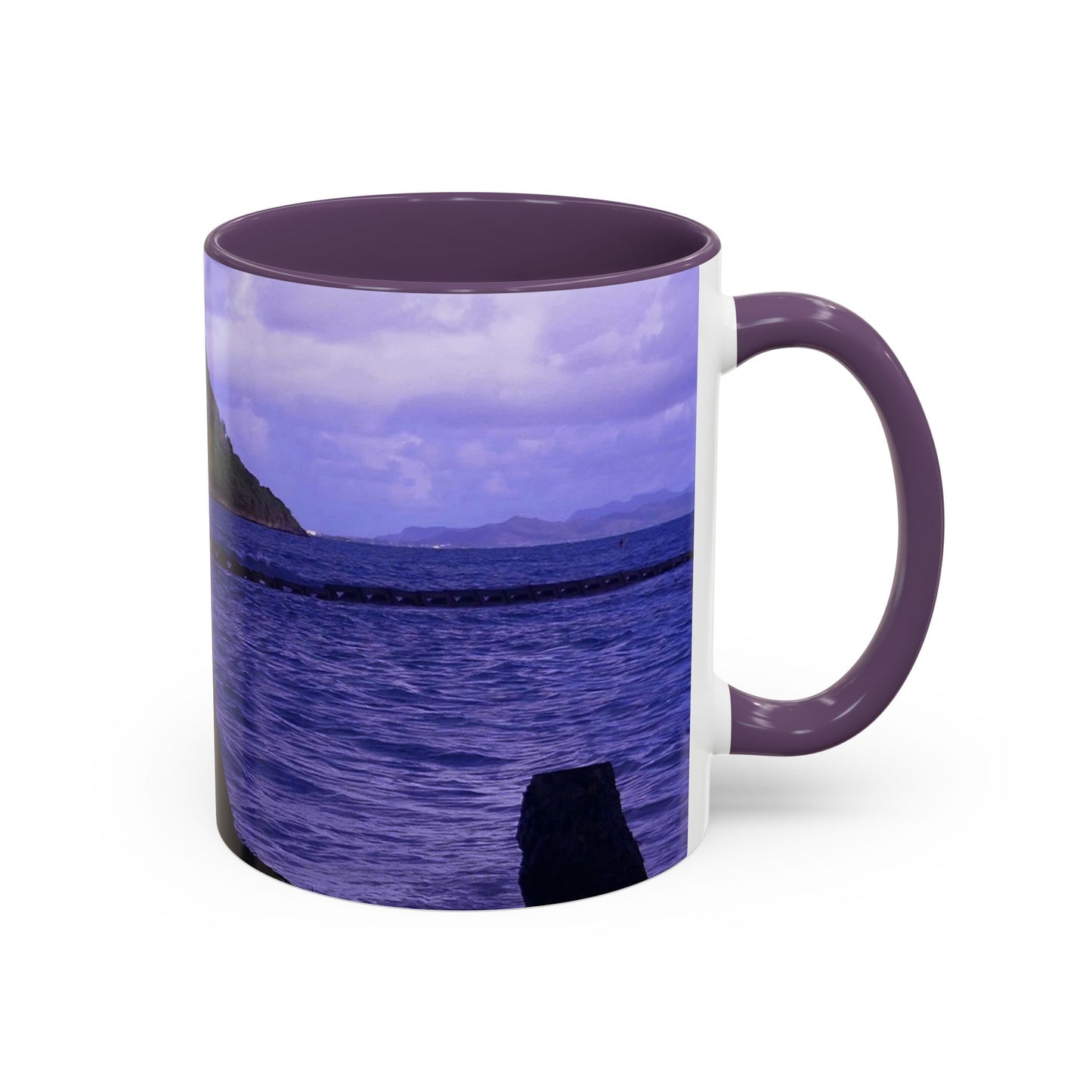 Wade To Chinaman's Hat - Accent Coffee Mug (11, 15oz)