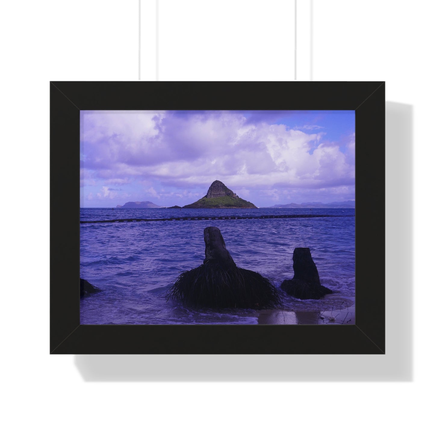 Wade To Chinaman's Hat - Framed Horizontal Poster