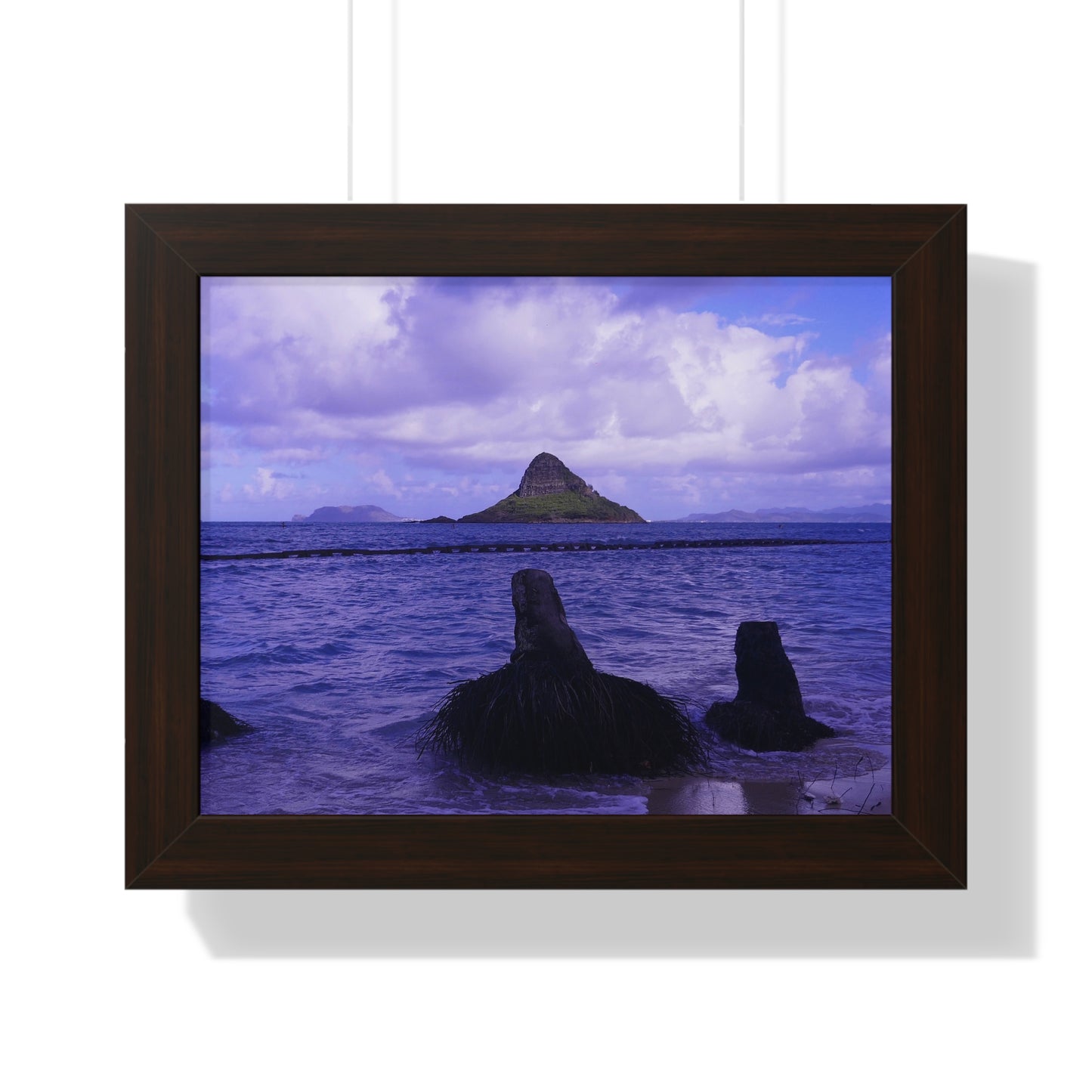 Wade To Chinaman's Hat - Framed Horizontal Poster