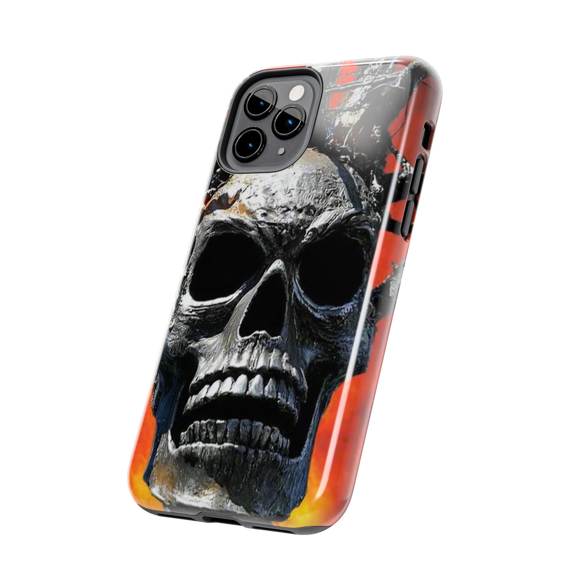 Skull Warrior Inferno Stare (v1) - Tough Phone Cases
