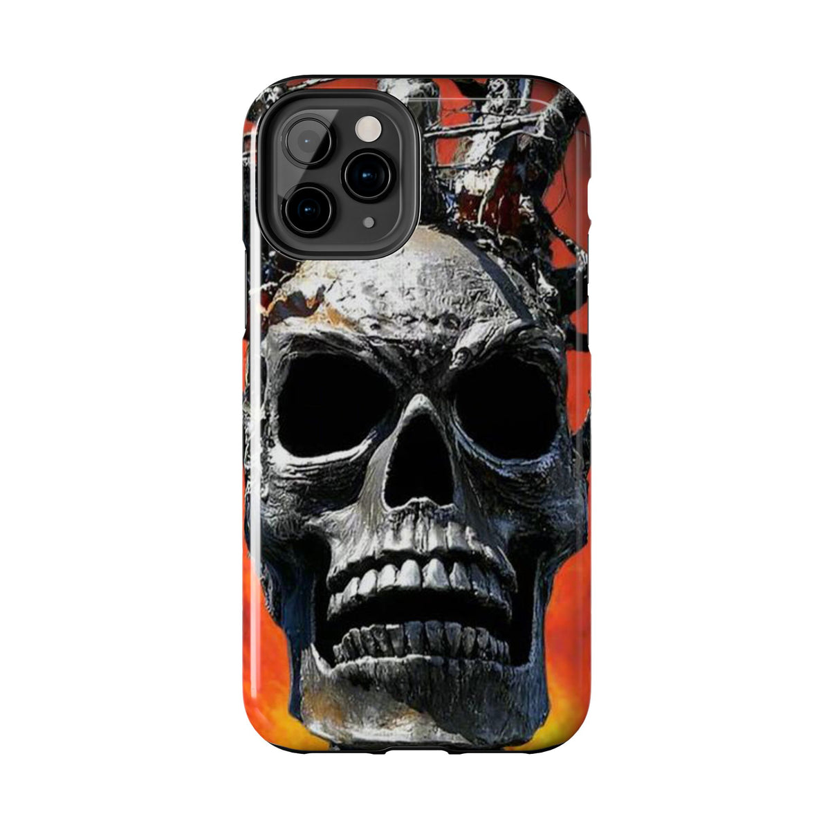 Skull Warrior Inferno Stare (v1) - Tough Phone Cases