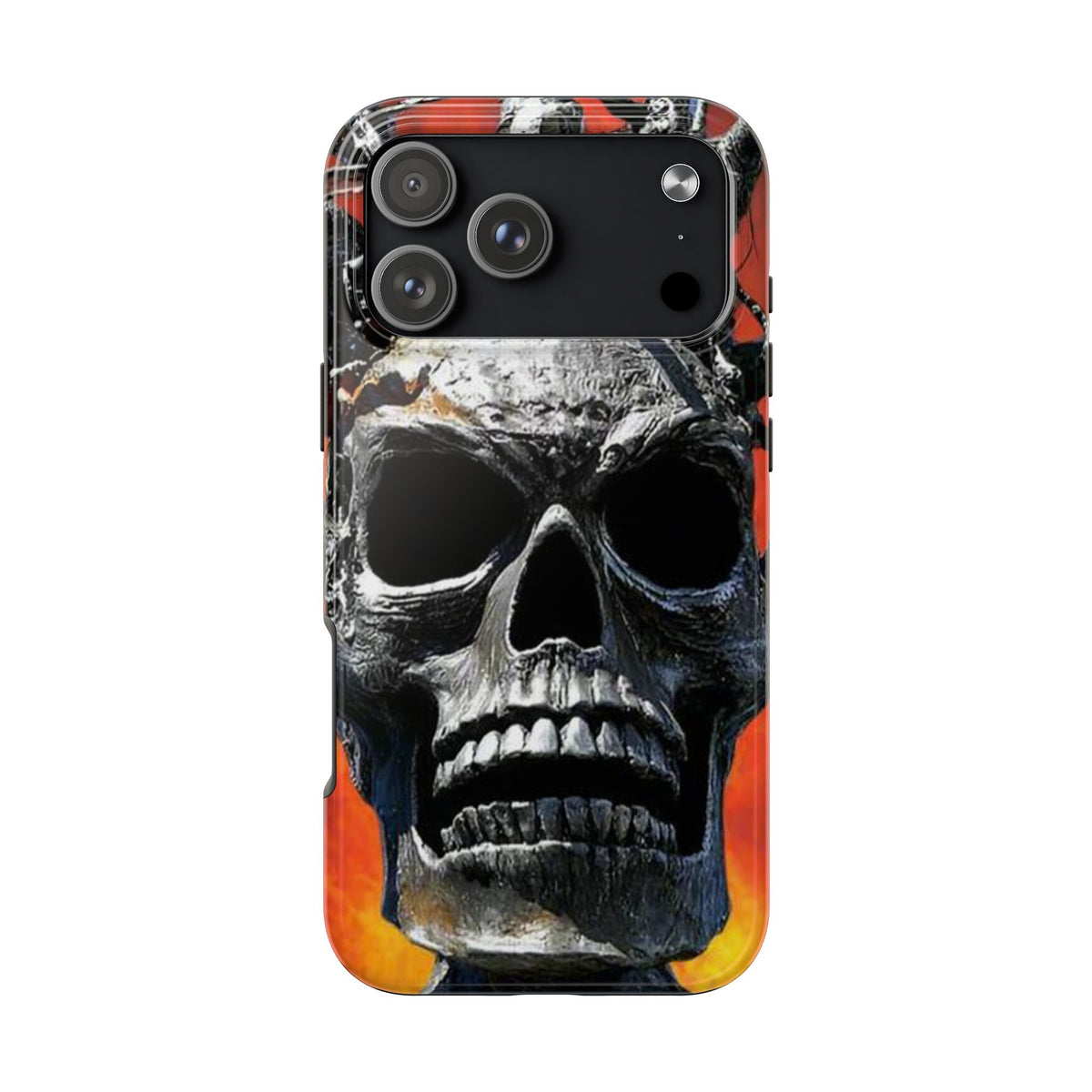 Skull Warrior Inferno Stare (v1) - Tough Phone Cases