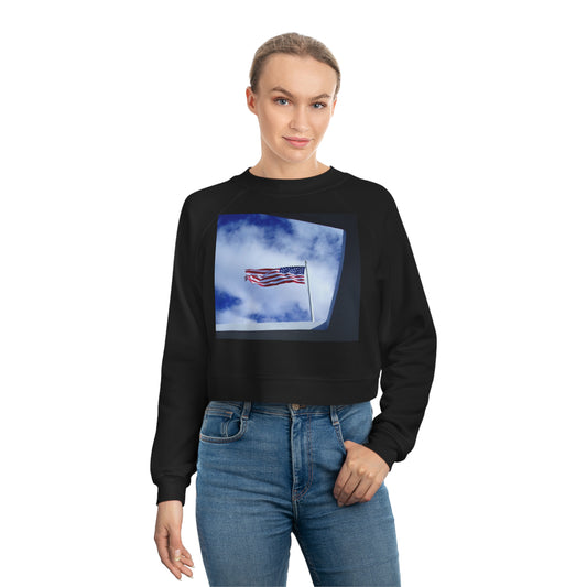 In Solemn Remembrance - Women's Cropped Fleece Pullover - Fry1Productions