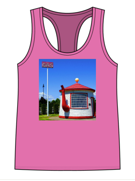 Historic Teapot Dome Service Station - Women's Jersey Racerback Tank