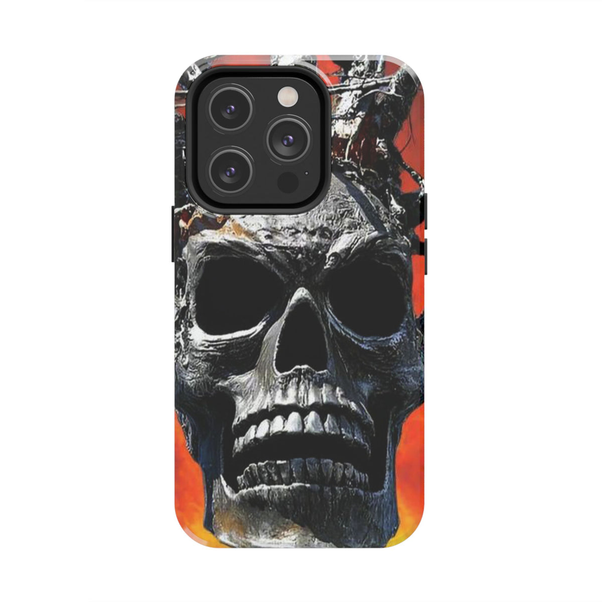Skull Warrior Inferno Stare (v1) - Tough Phone Cases
