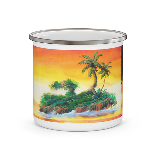 Island Love - Enamel Camping Mug