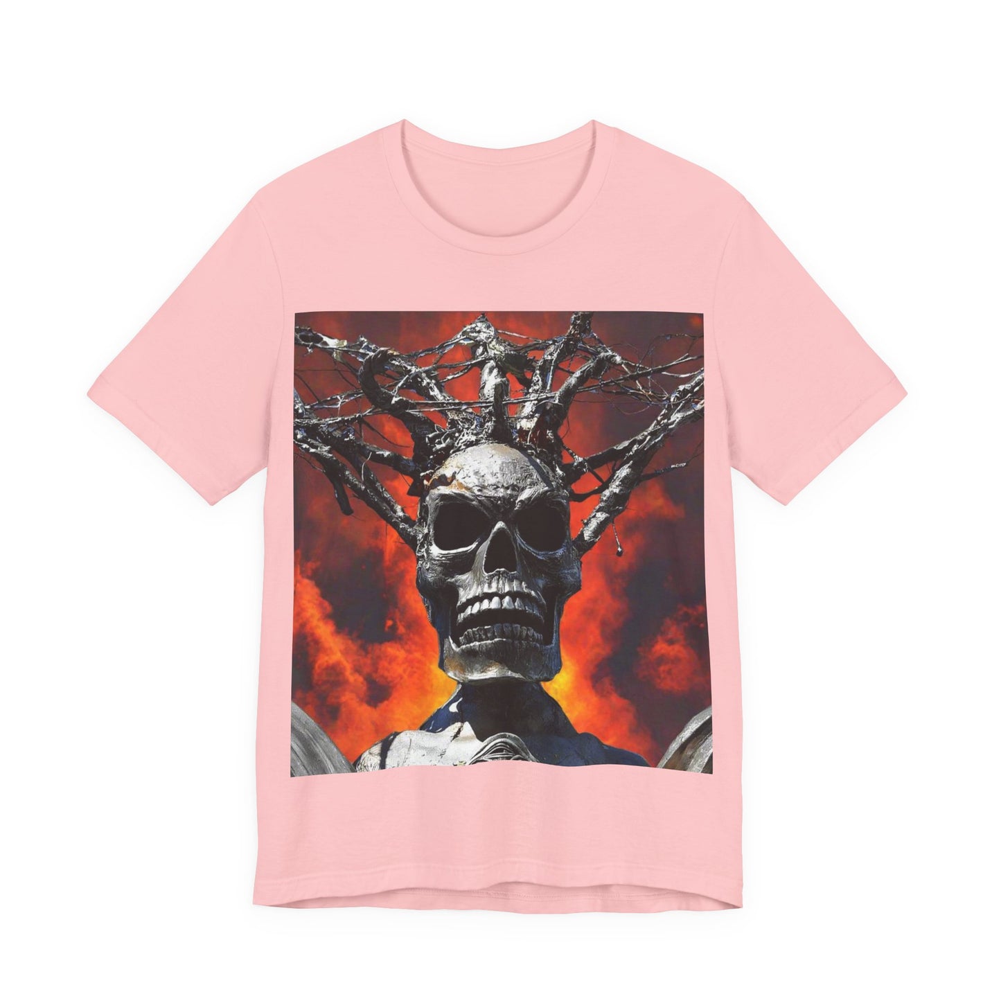 Skull Warrior Inferno Stare - Unisex Jersey Short Sleeve Tee