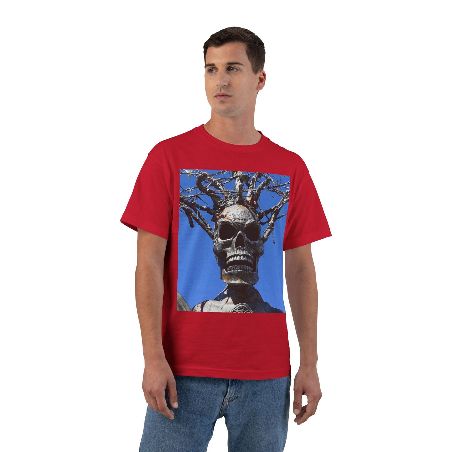 Skull Warrior Stare - Beefy-T  Short-Sleeve T-Shirt