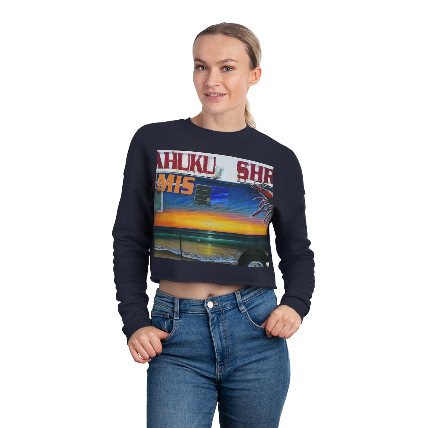 Fumis Aloha - Women's Cropped Sweatshirt - Fry1Productions