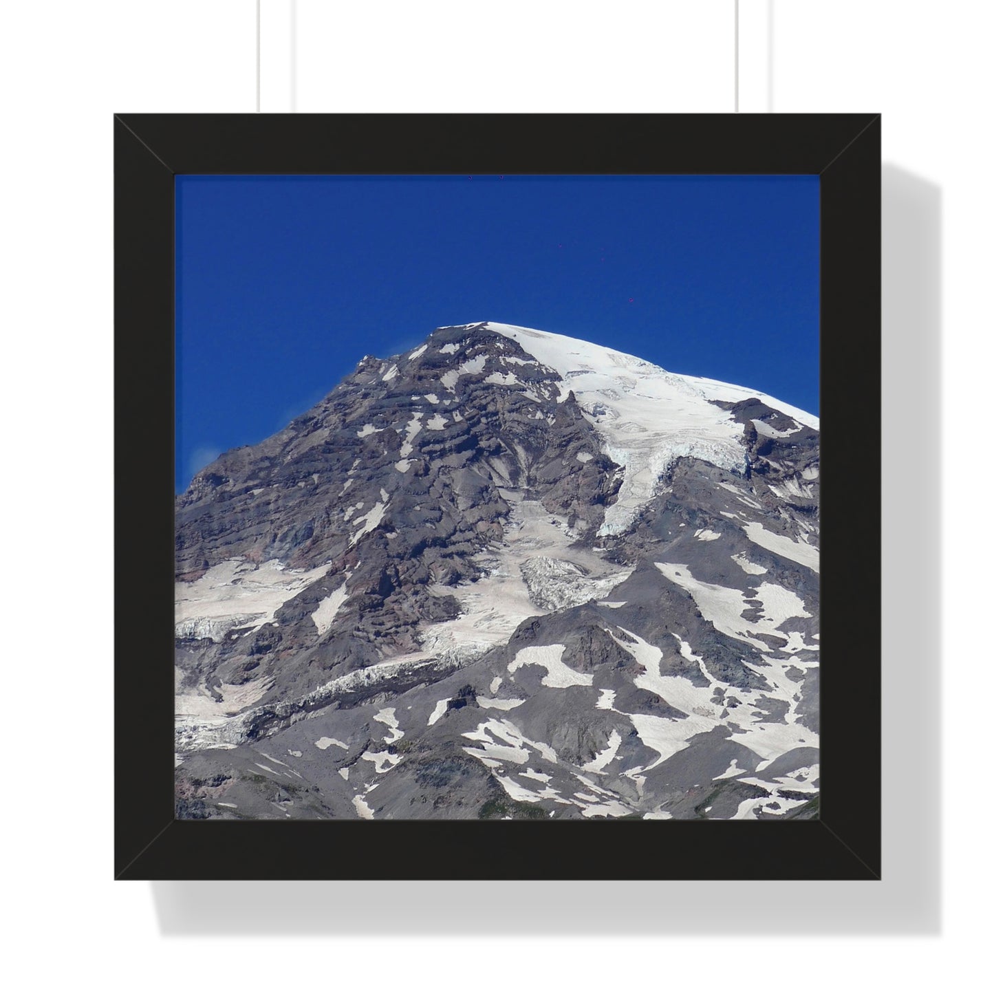 Majestic Mt. Rainier - Framed Vertical Poster
