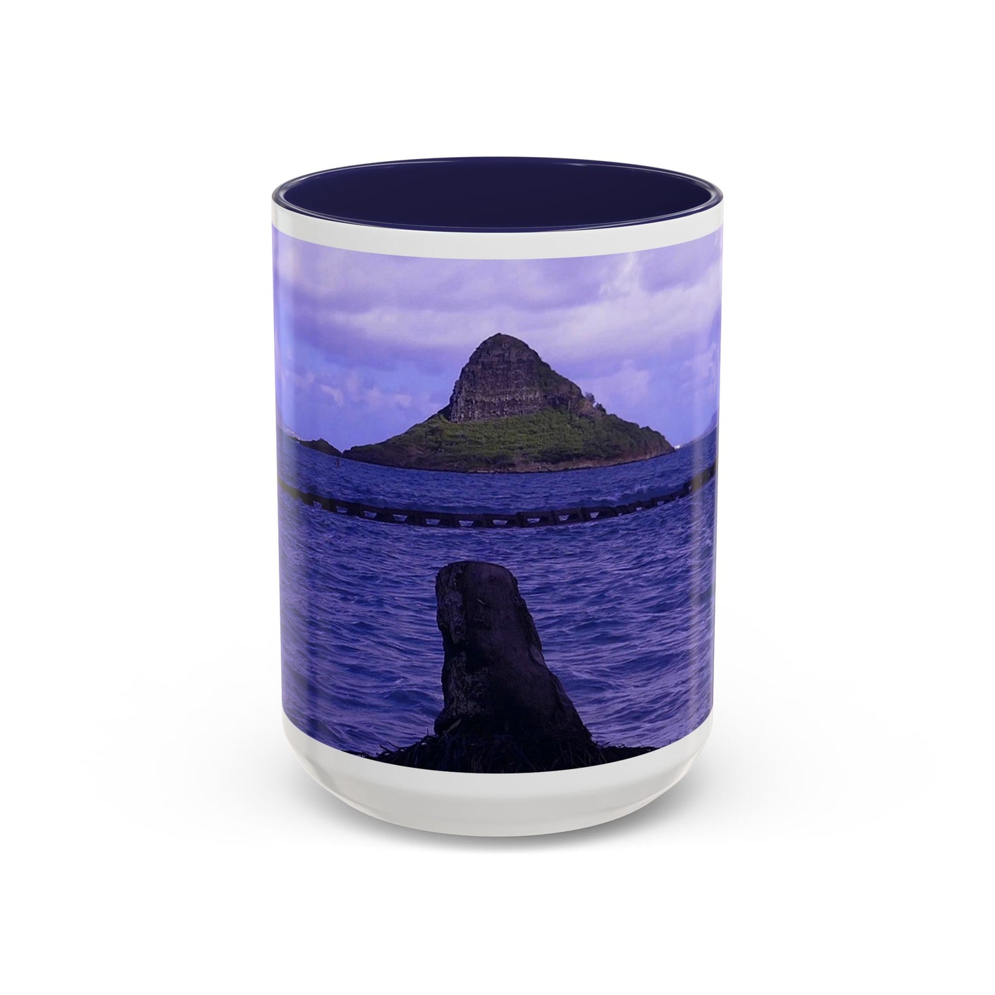 Wade To Chinaman's Hat - Accent Coffee Mug (11, 15oz)