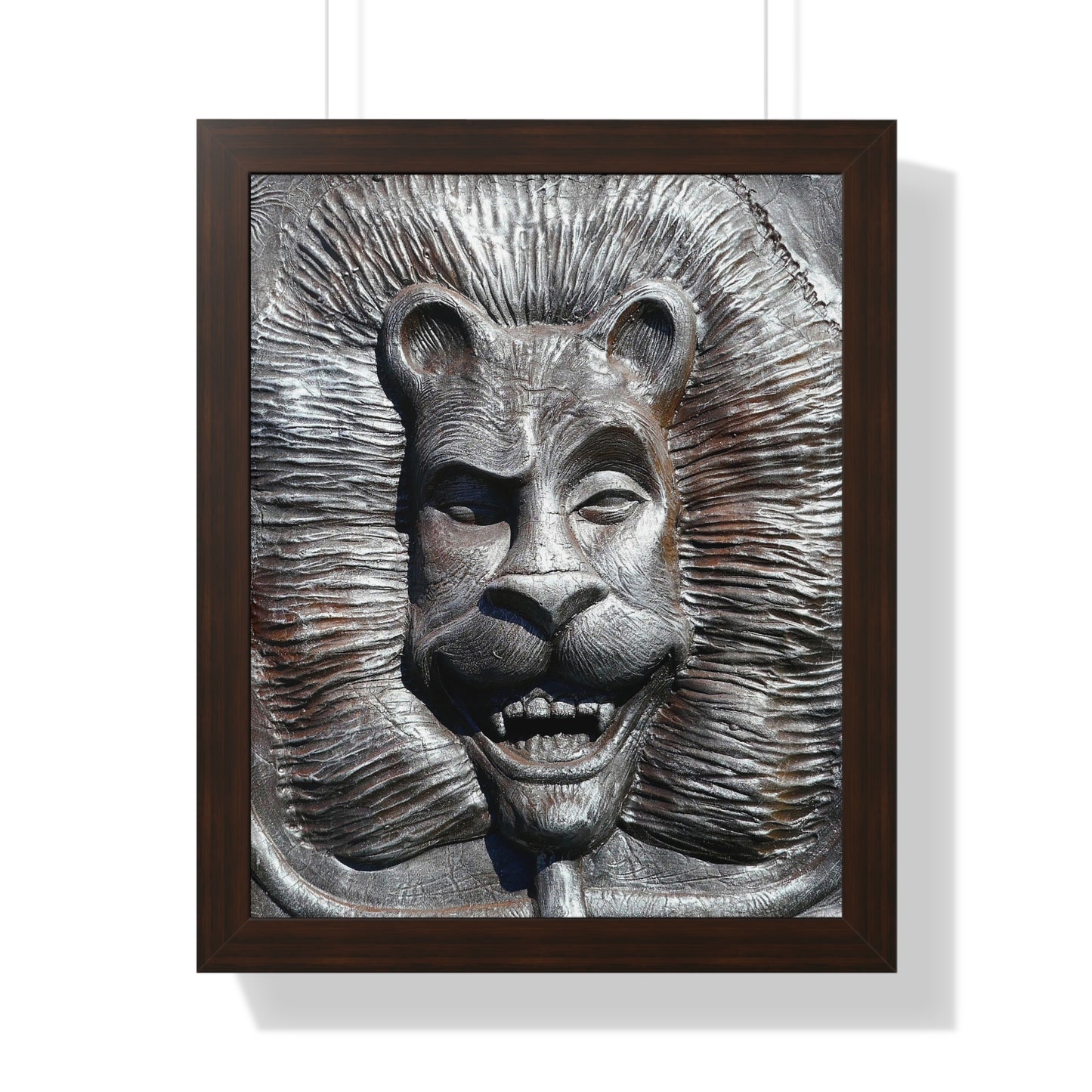 Lion's Friends Forever - Framed Vertical Poster