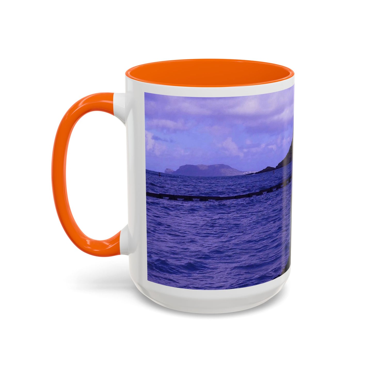 Wade To Chinaman's Hat - Accent Coffee Mug (11, 15oz)