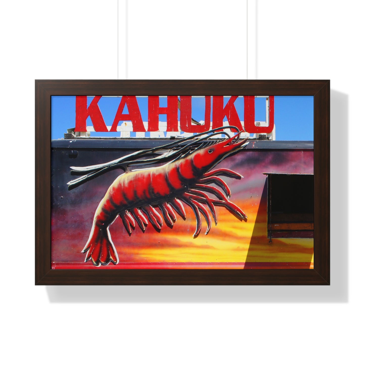 Kahuku Kai - Framed Horizontal Poster