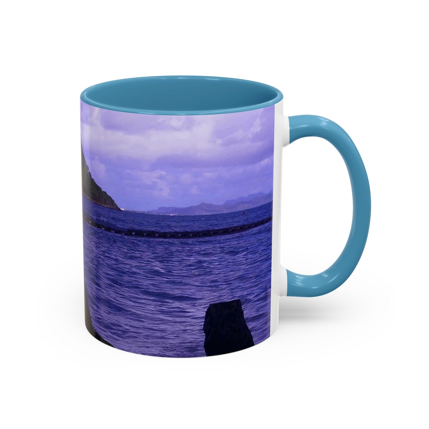 Wade To Chinaman's Hat - Accent Coffee Mug (11, 15oz)