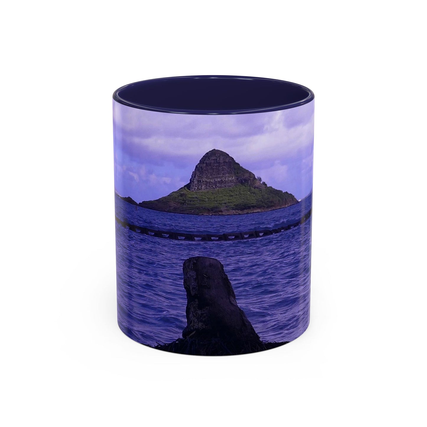 Wade To Chinaman's Hat - Accent Coffee Mug (11, 15oz)